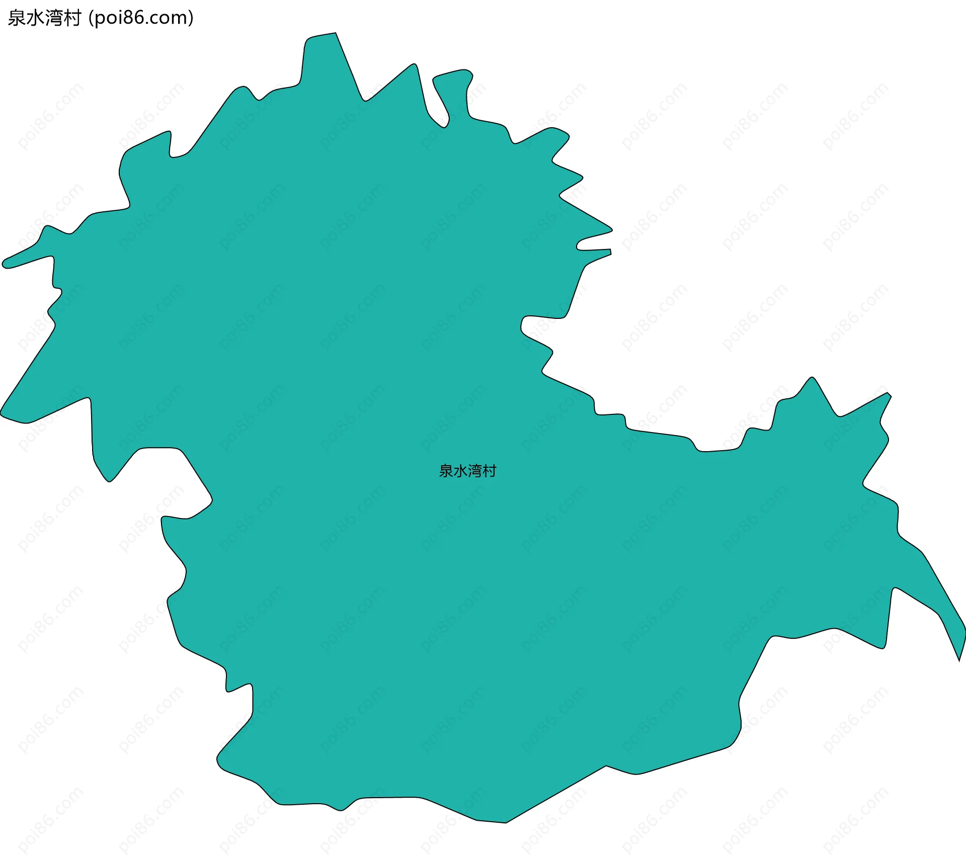 泉水湾村边界地图