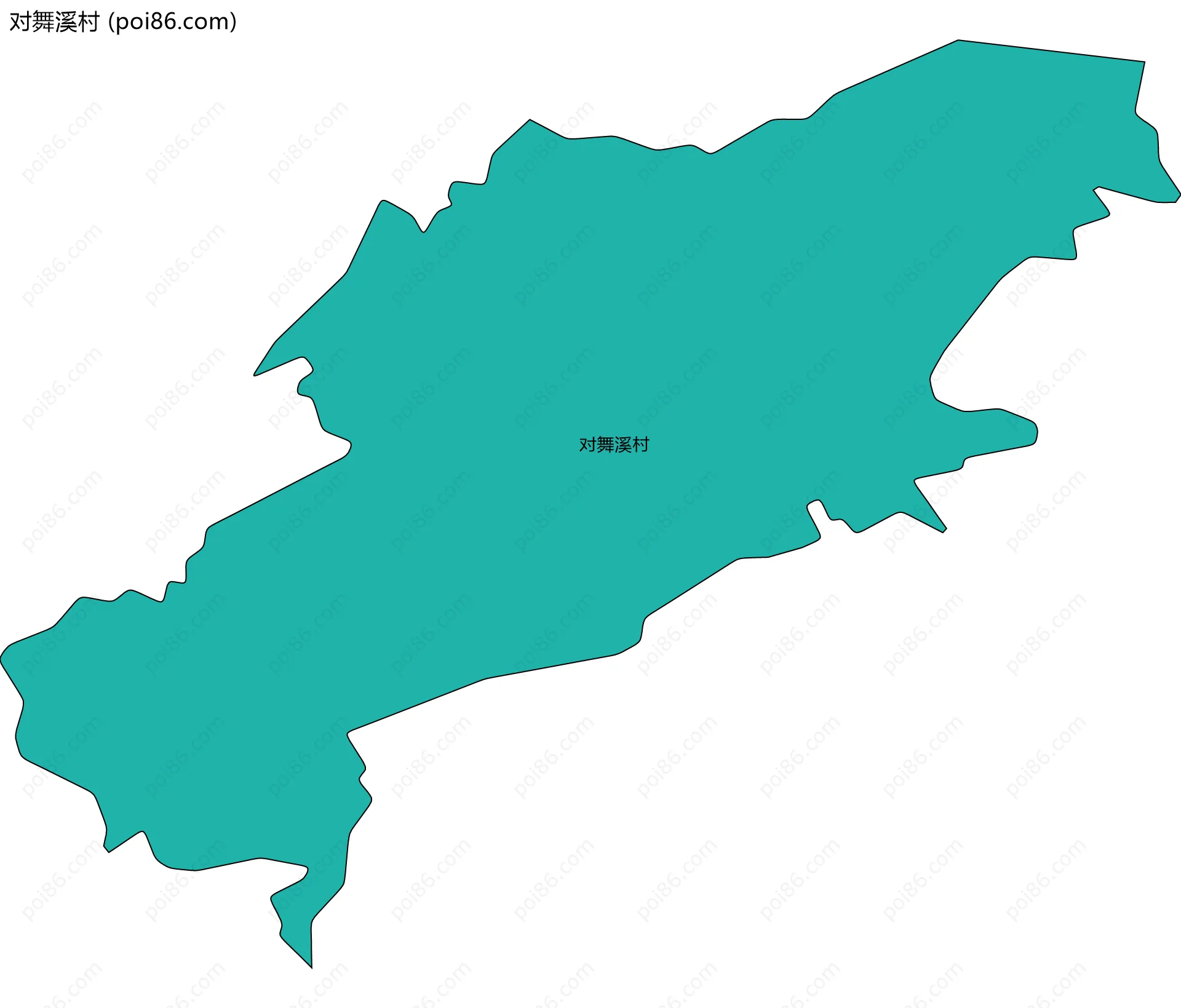 对舞溪村边界地图