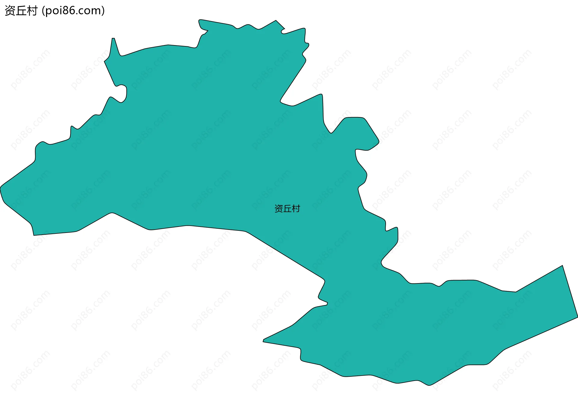 资丘村边界地图