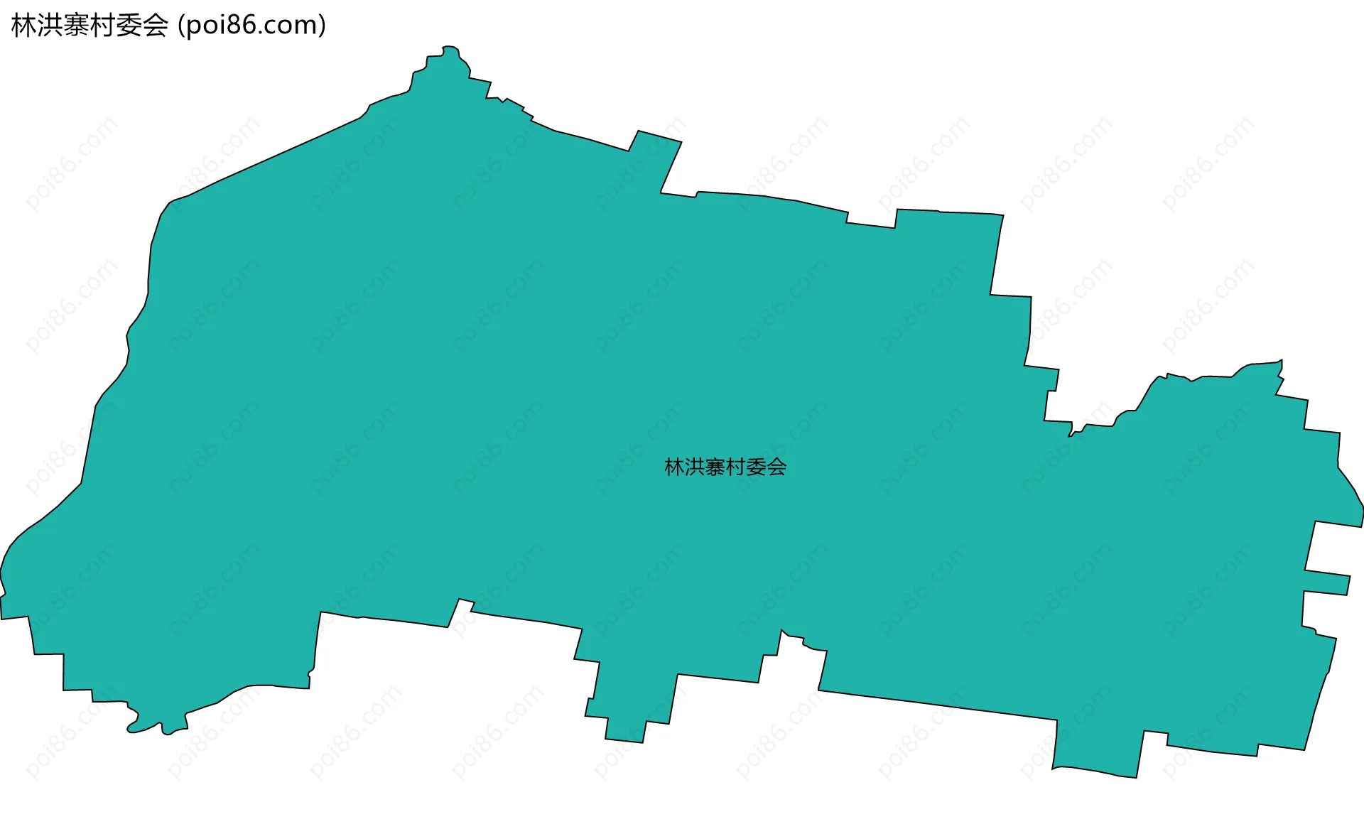 林洪寨村委会边界地图