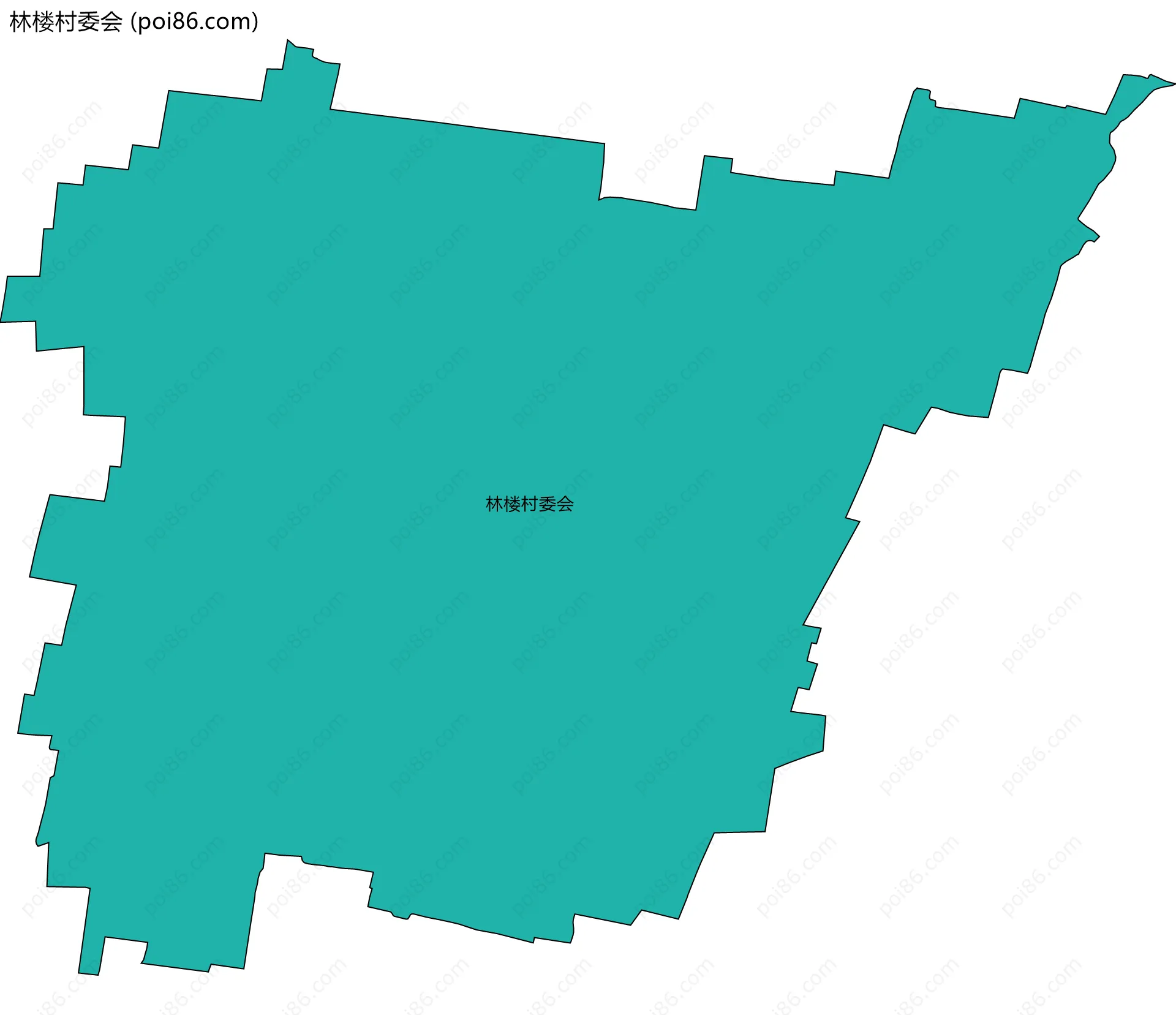 林楼村委会边界地图
