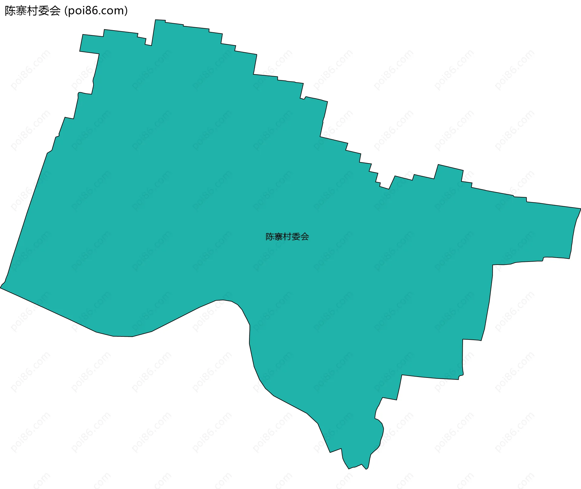 陈寨村委会边界地图