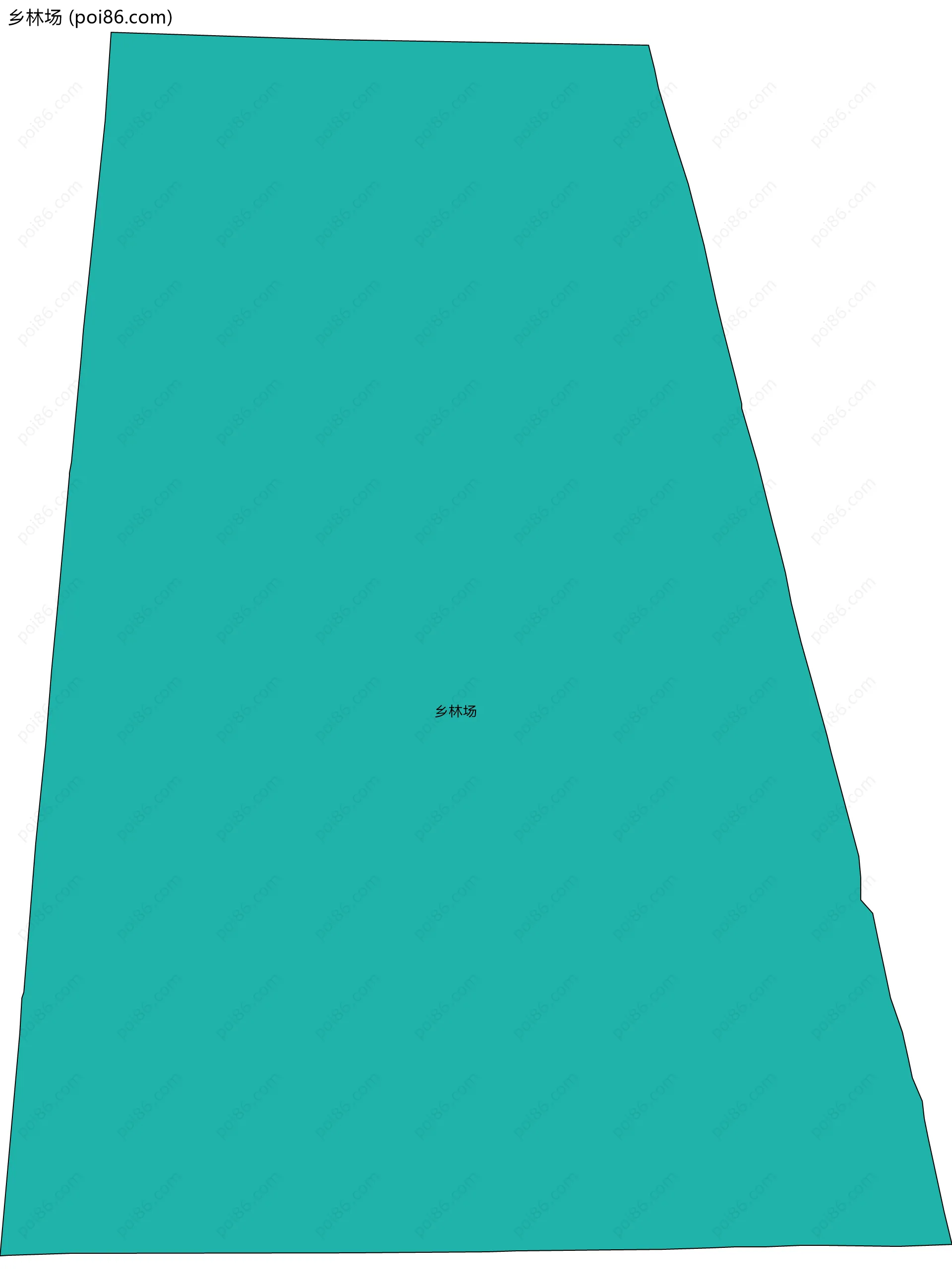 乡林场边界地图