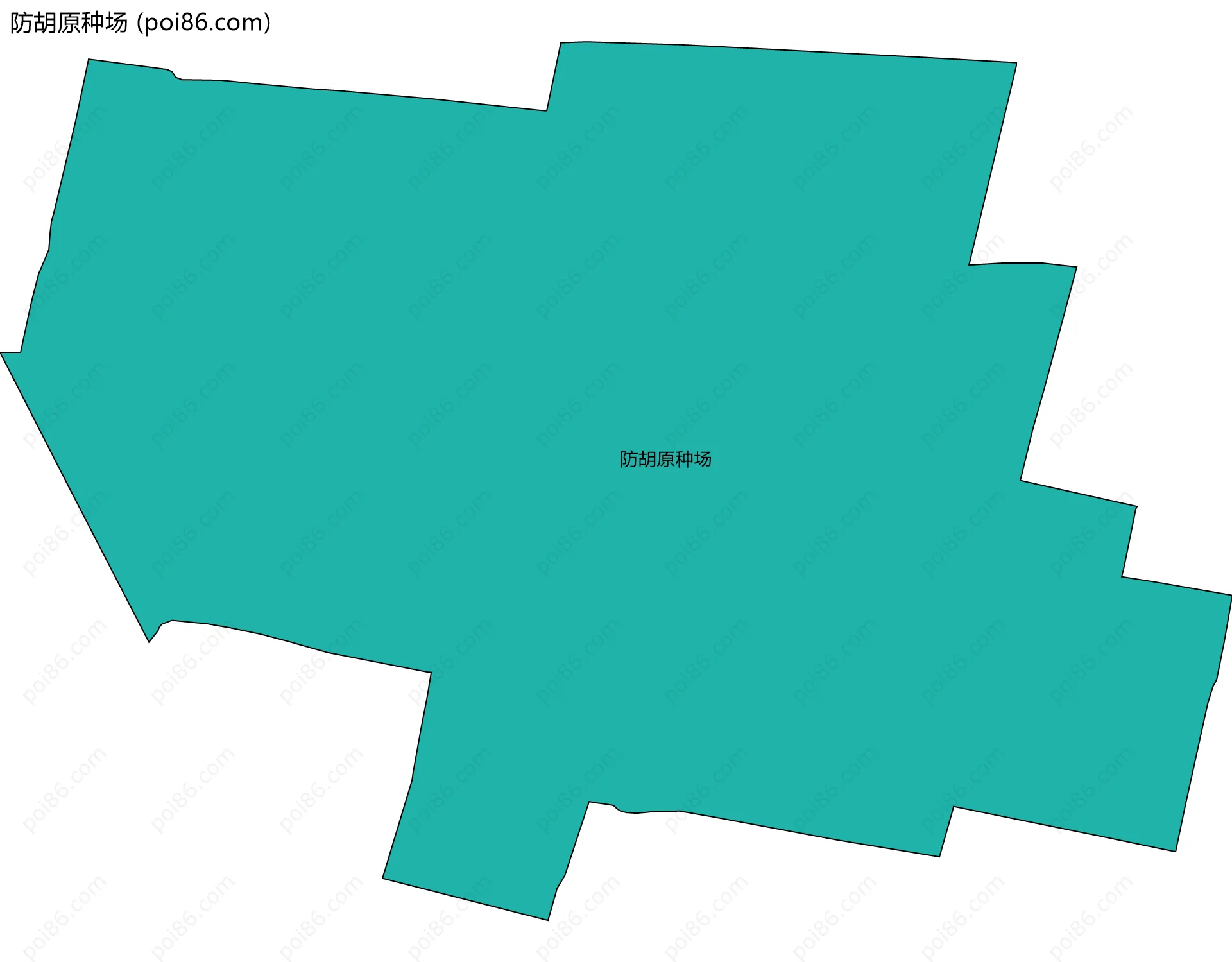 防胡原种场边界地图
