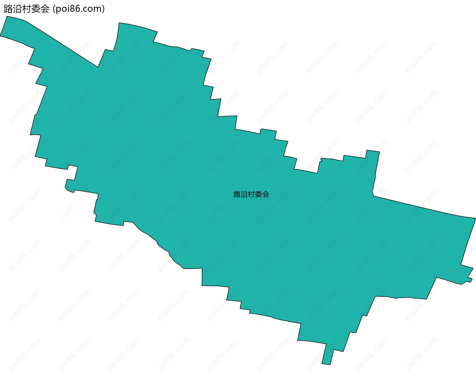 路沿村委会边界地图