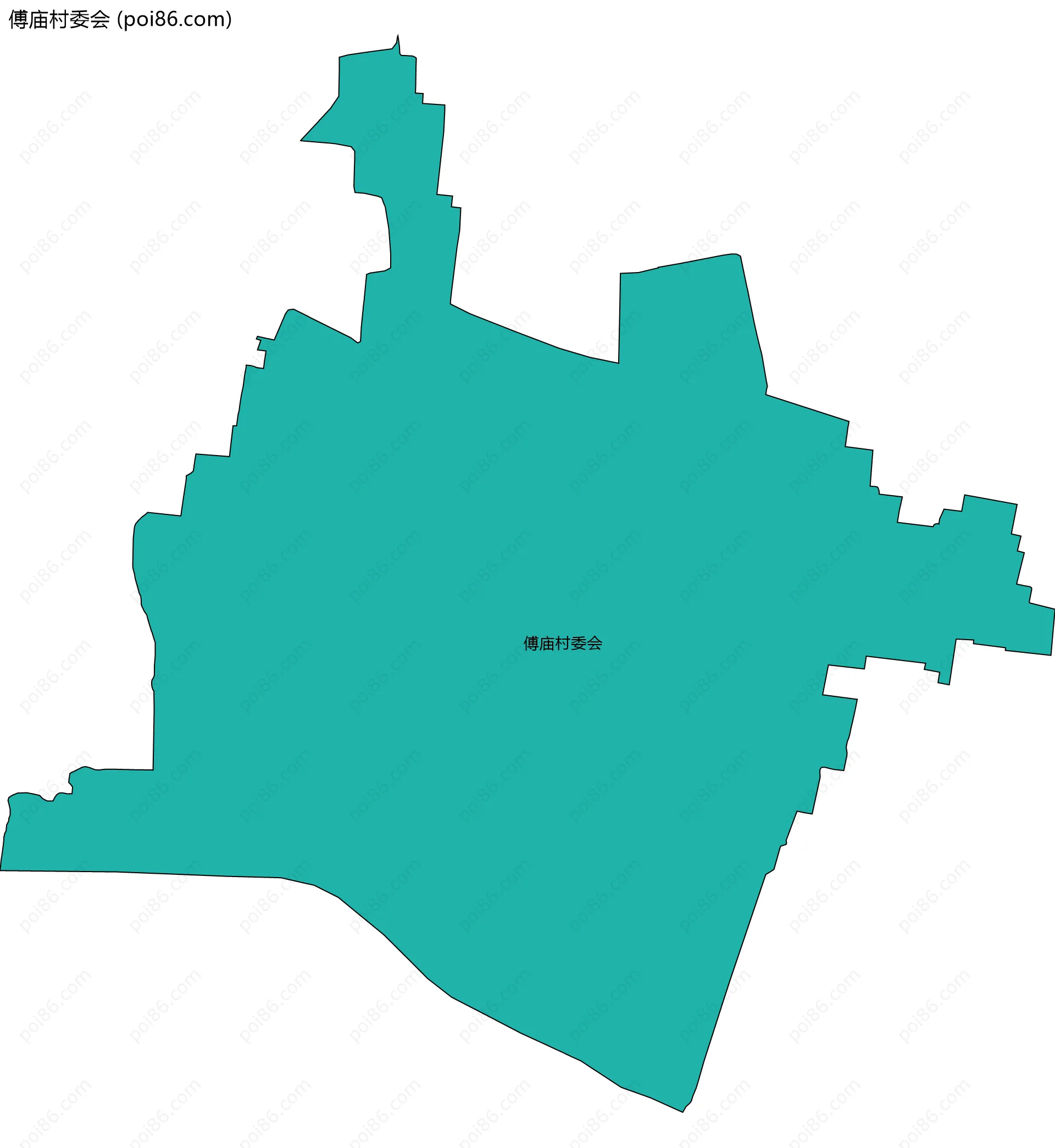 傅庙村委会边界地图