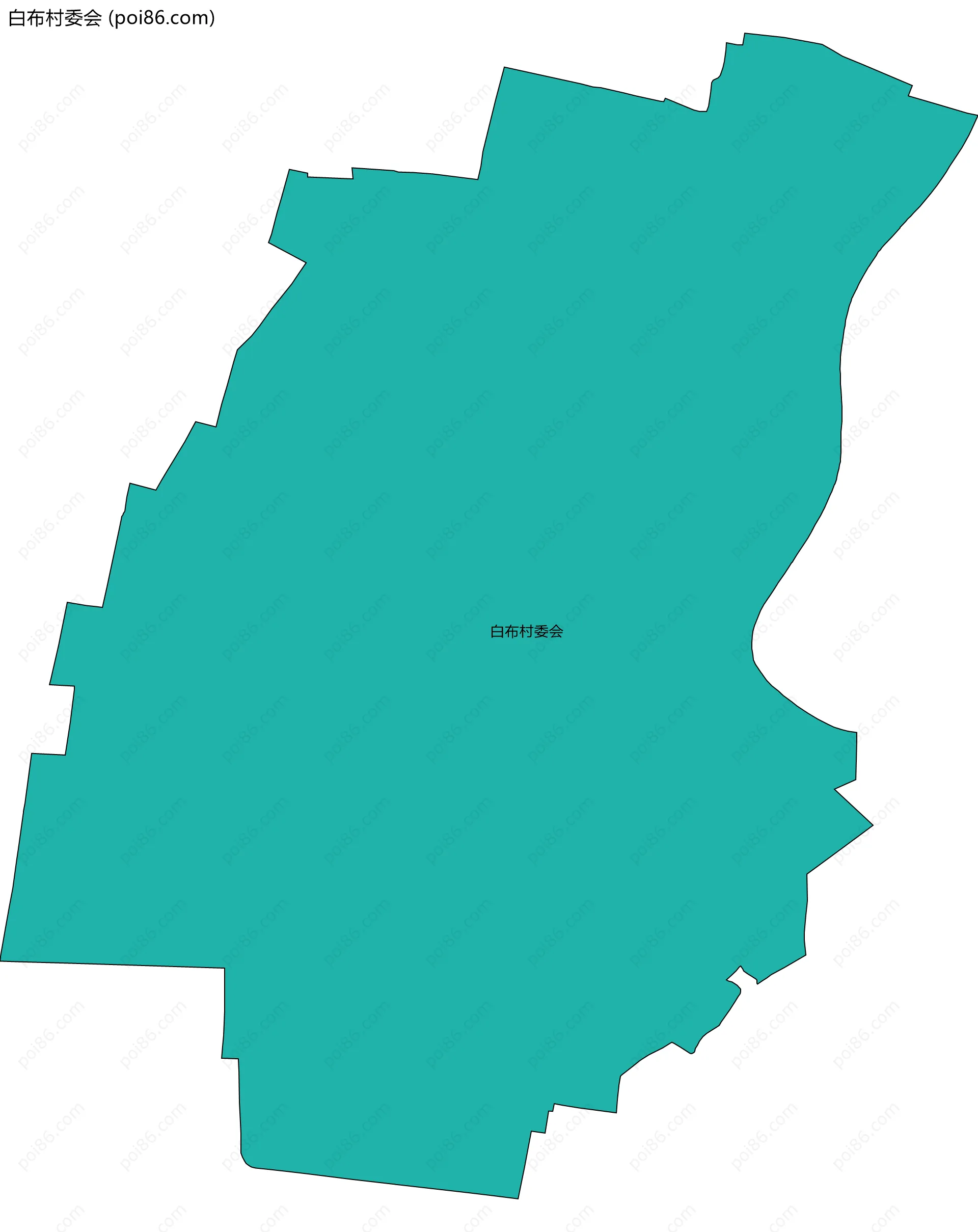 白布村委会边界地图