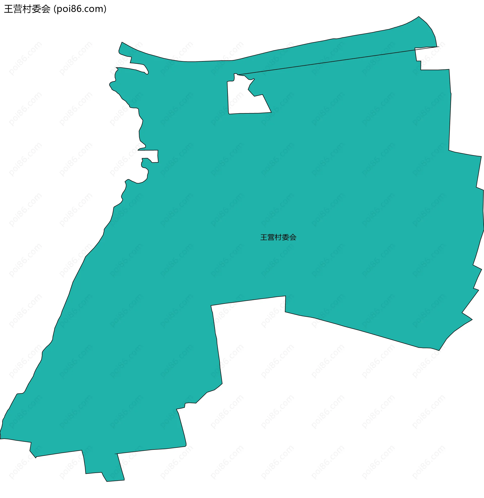 王营村委会边界地图