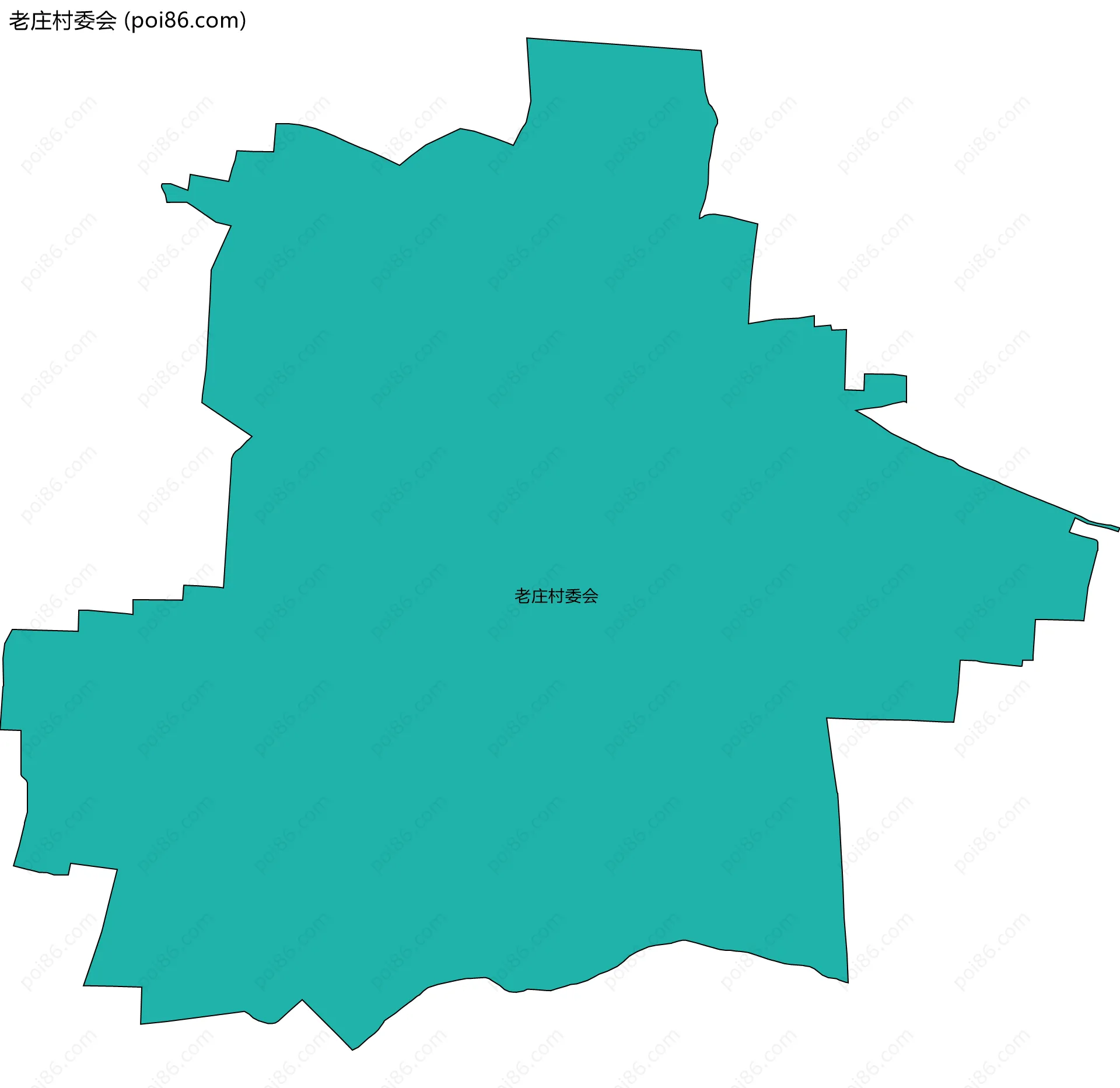 老庄村委会边界地图