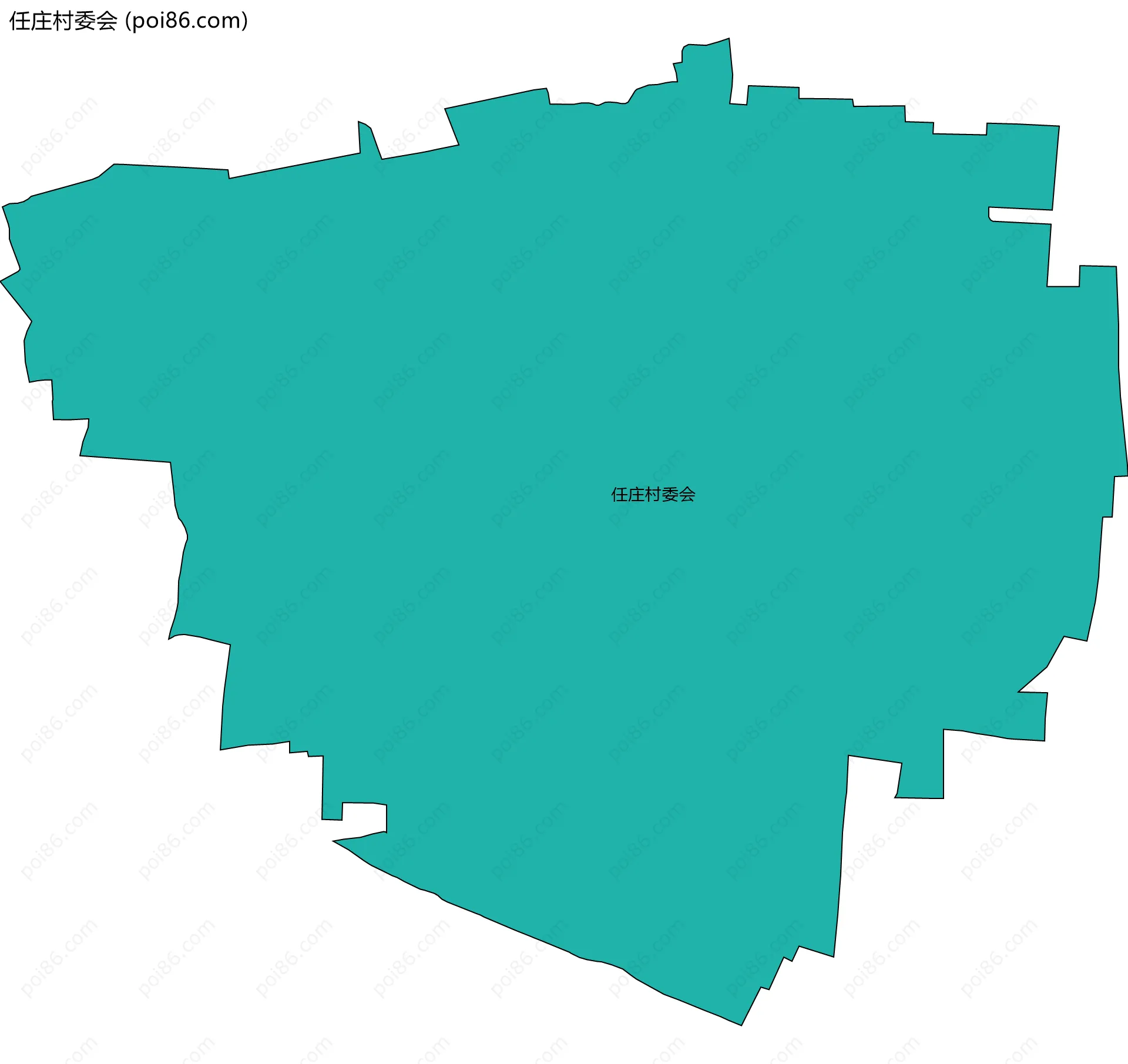 任庄村委会边界地图