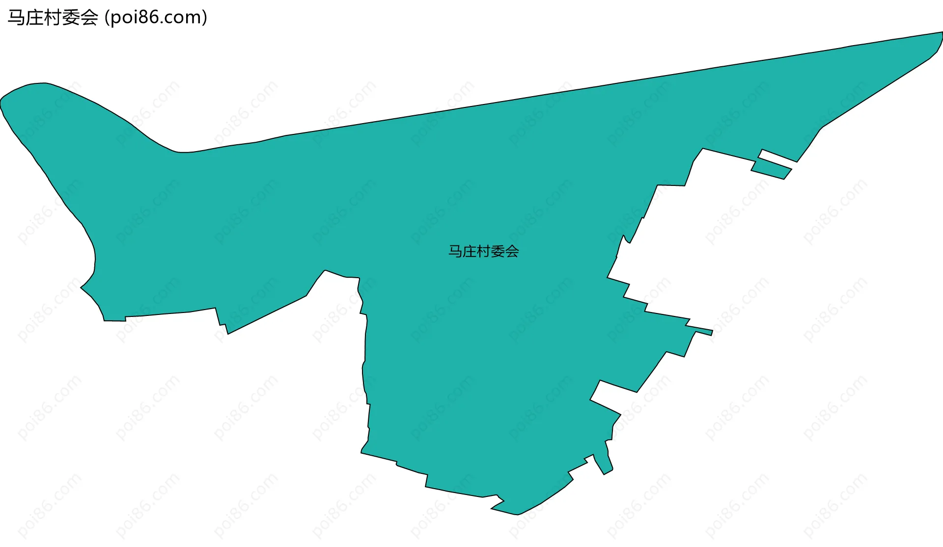 马庄村委会边界地图