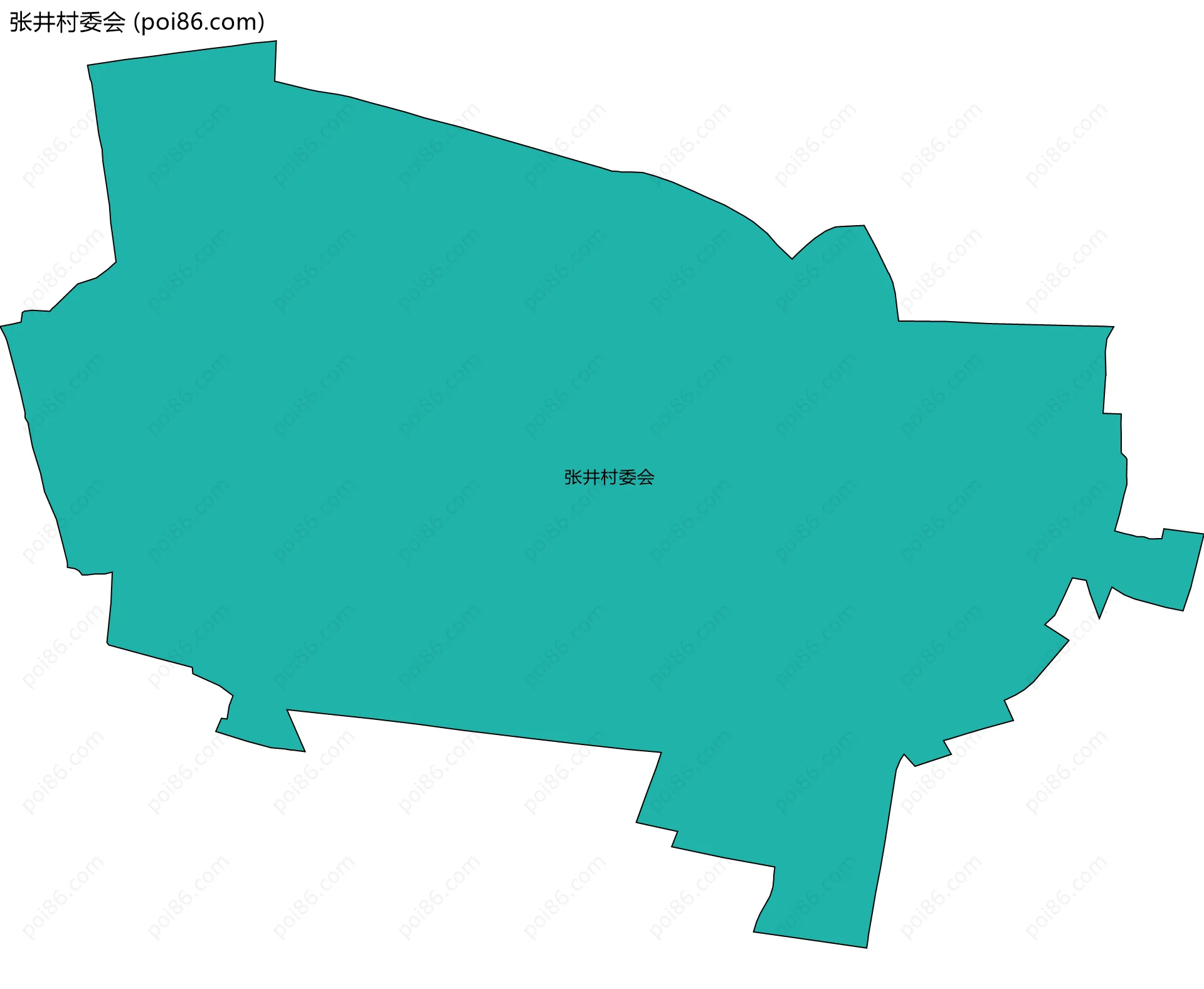 张井村委会边界地图