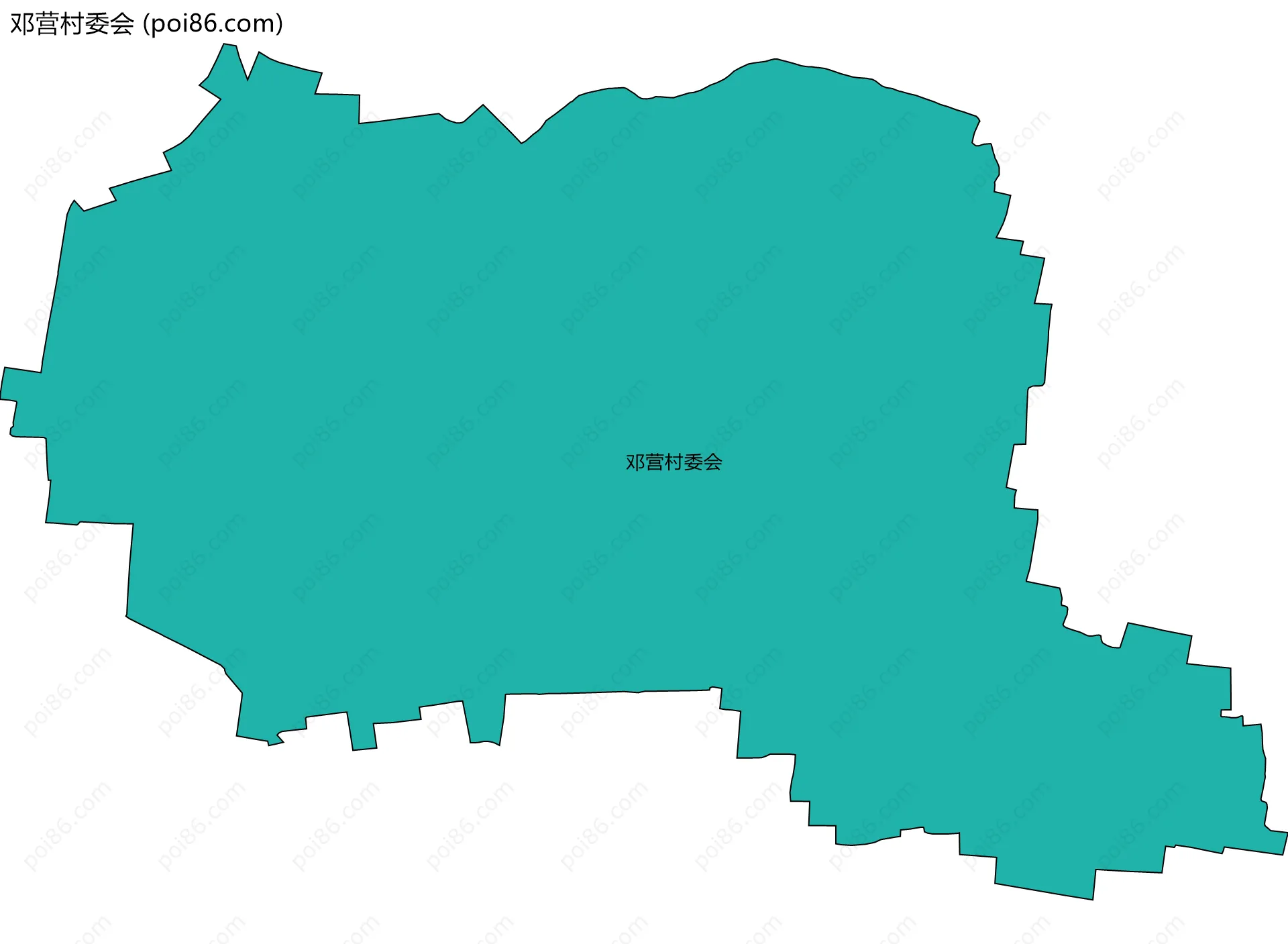 邓营村委会边界地图