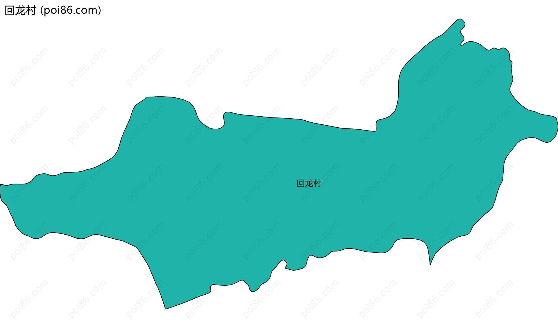 回龙村边界地图