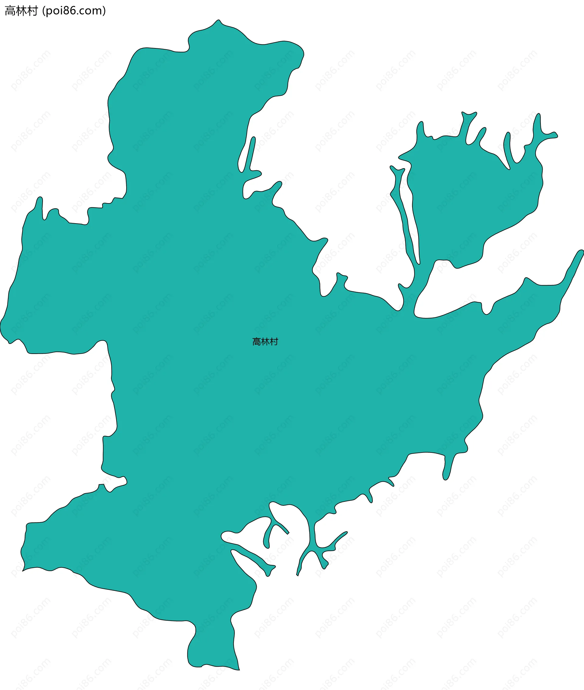 高林村边界地图