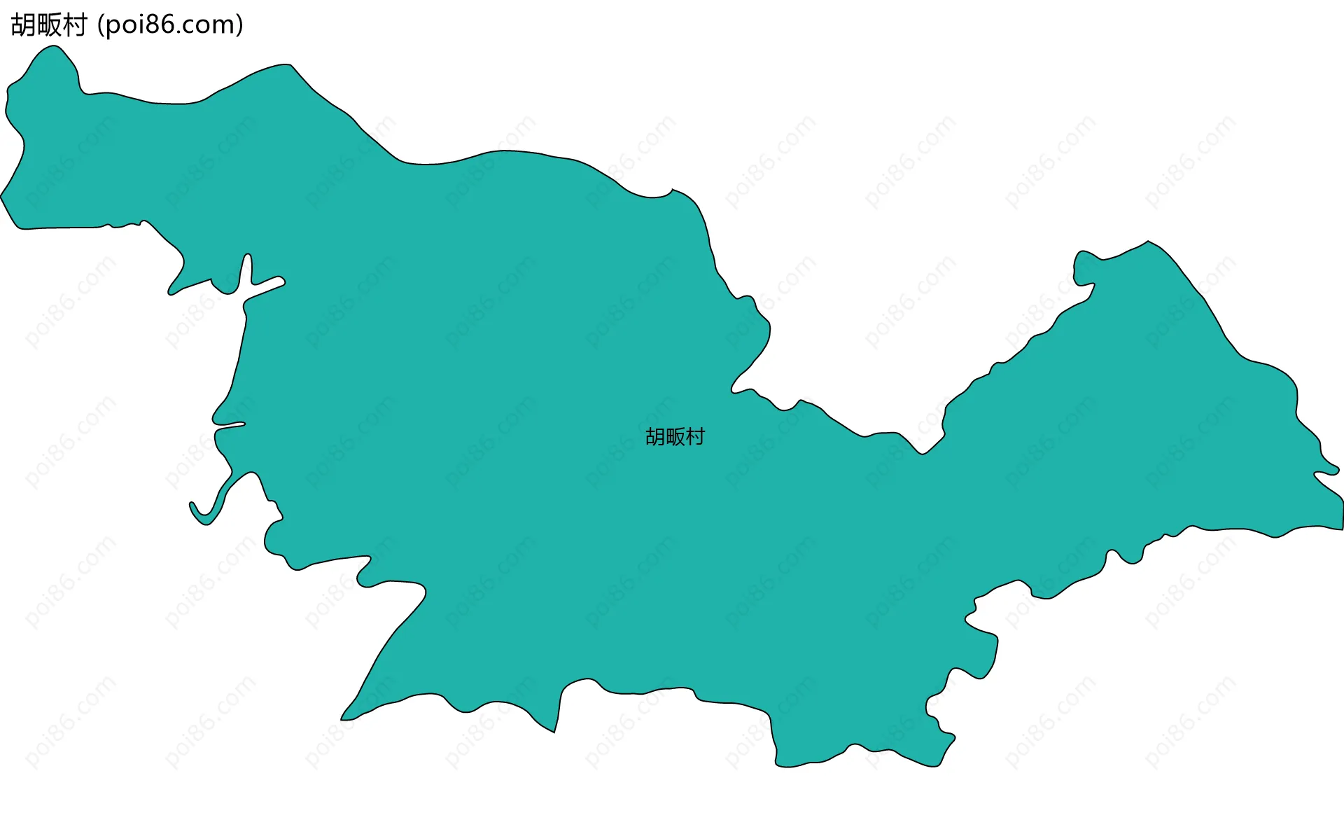 胡畈村边界地图