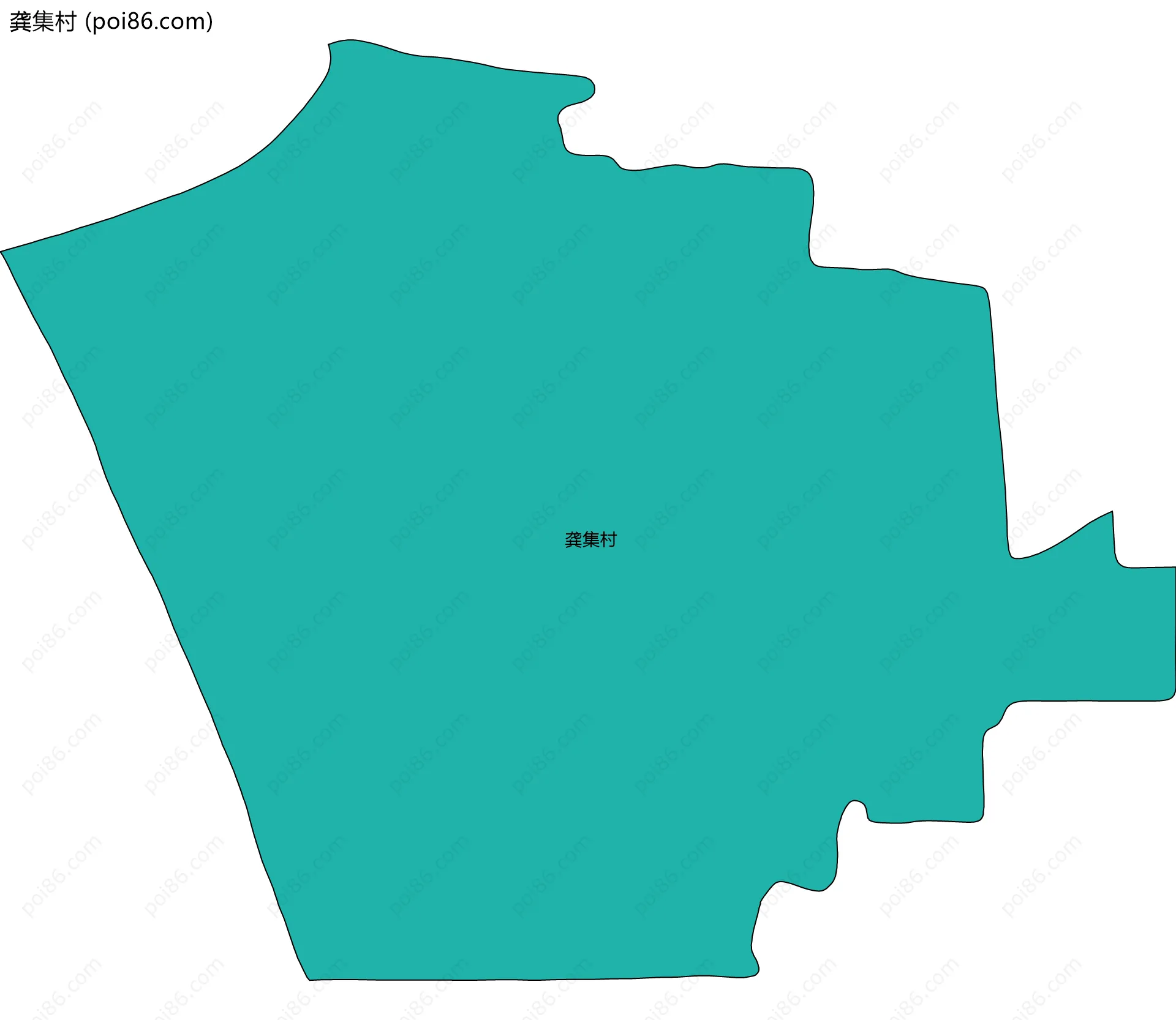 龚集村边界地图