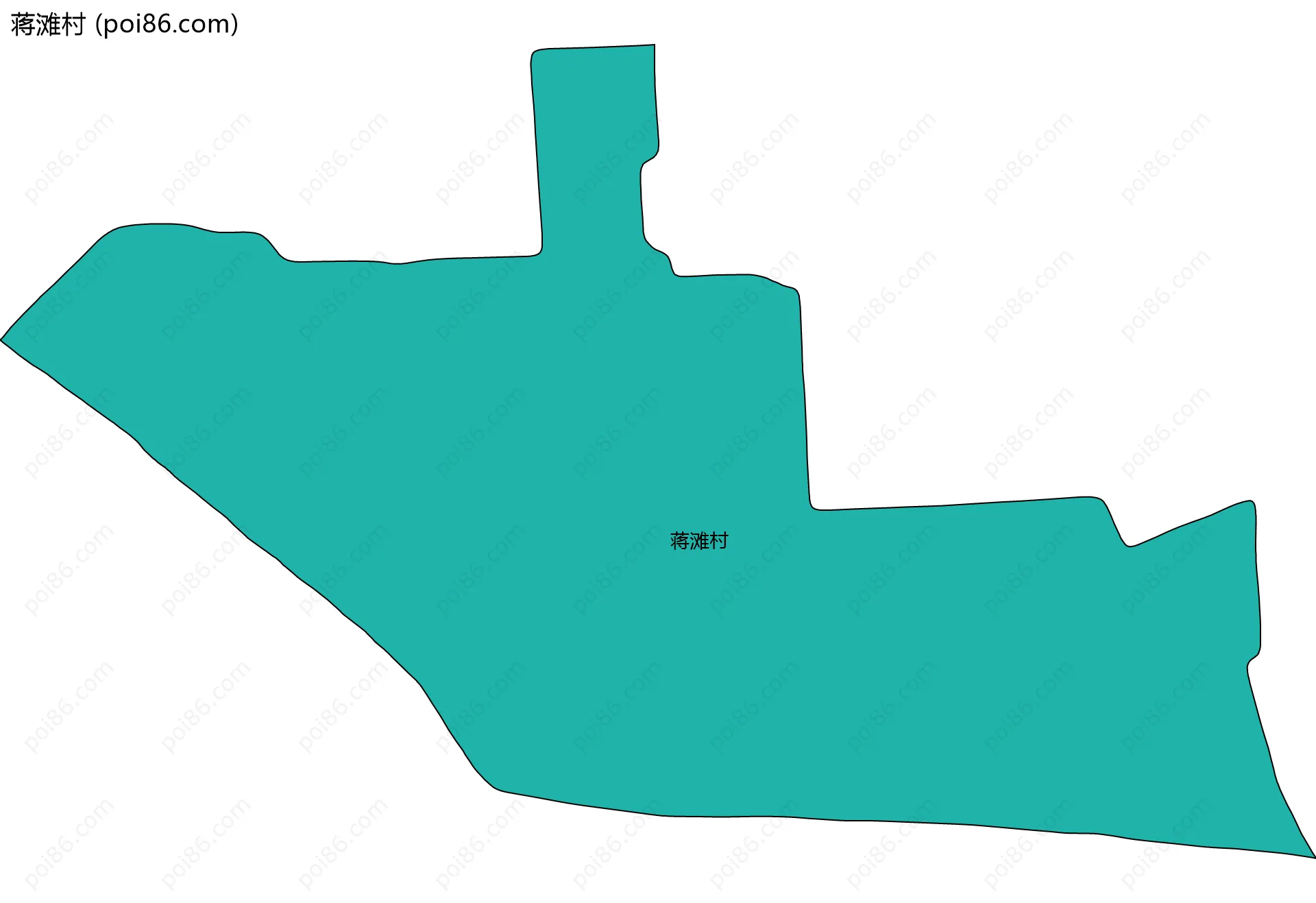 蒋滩村边界地图