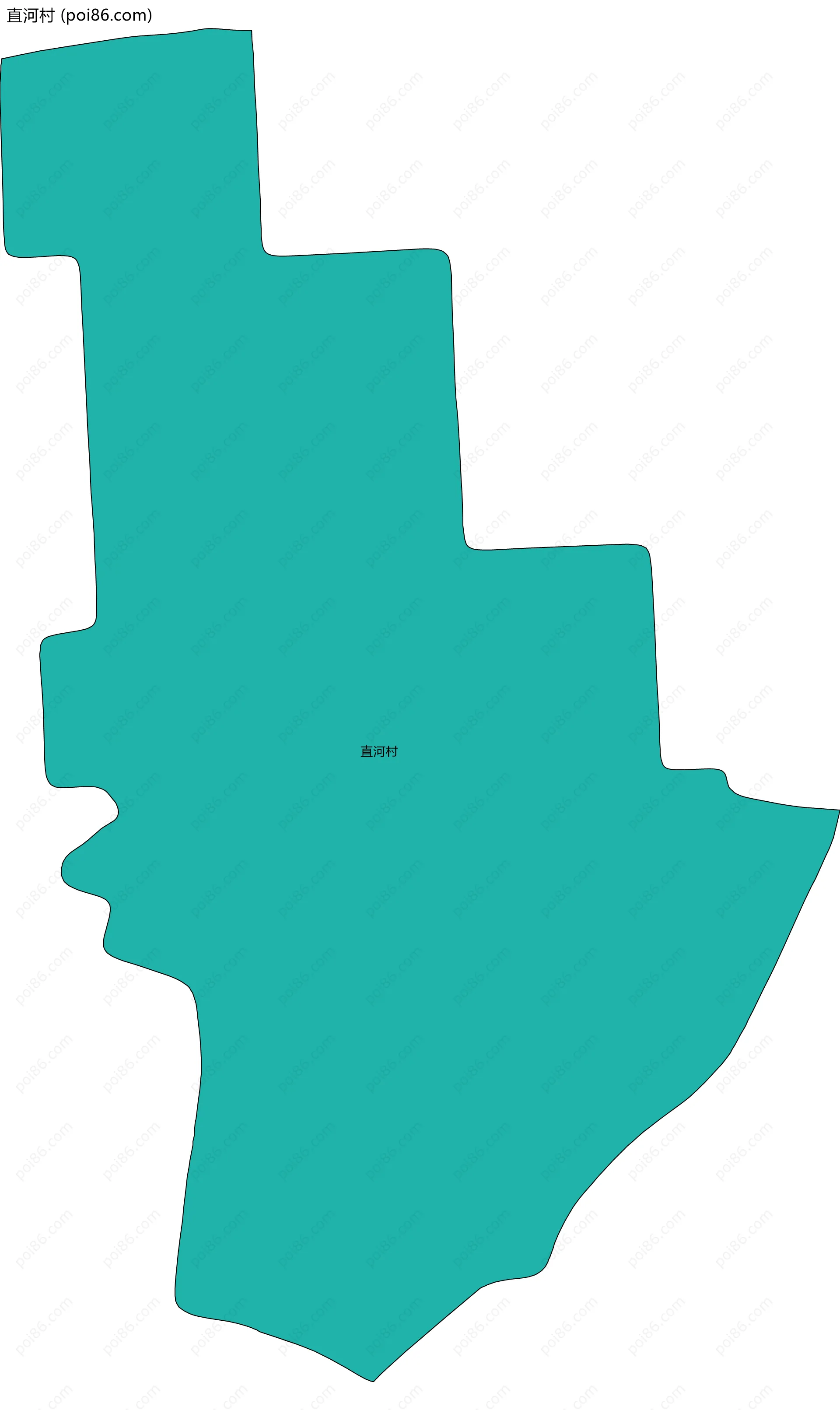 直河村边界地图