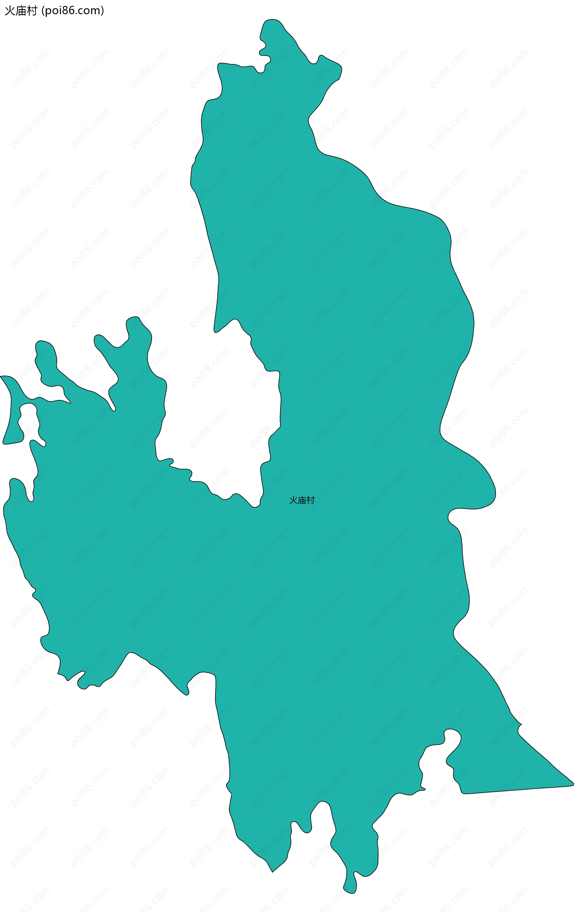 火庙村边界地图