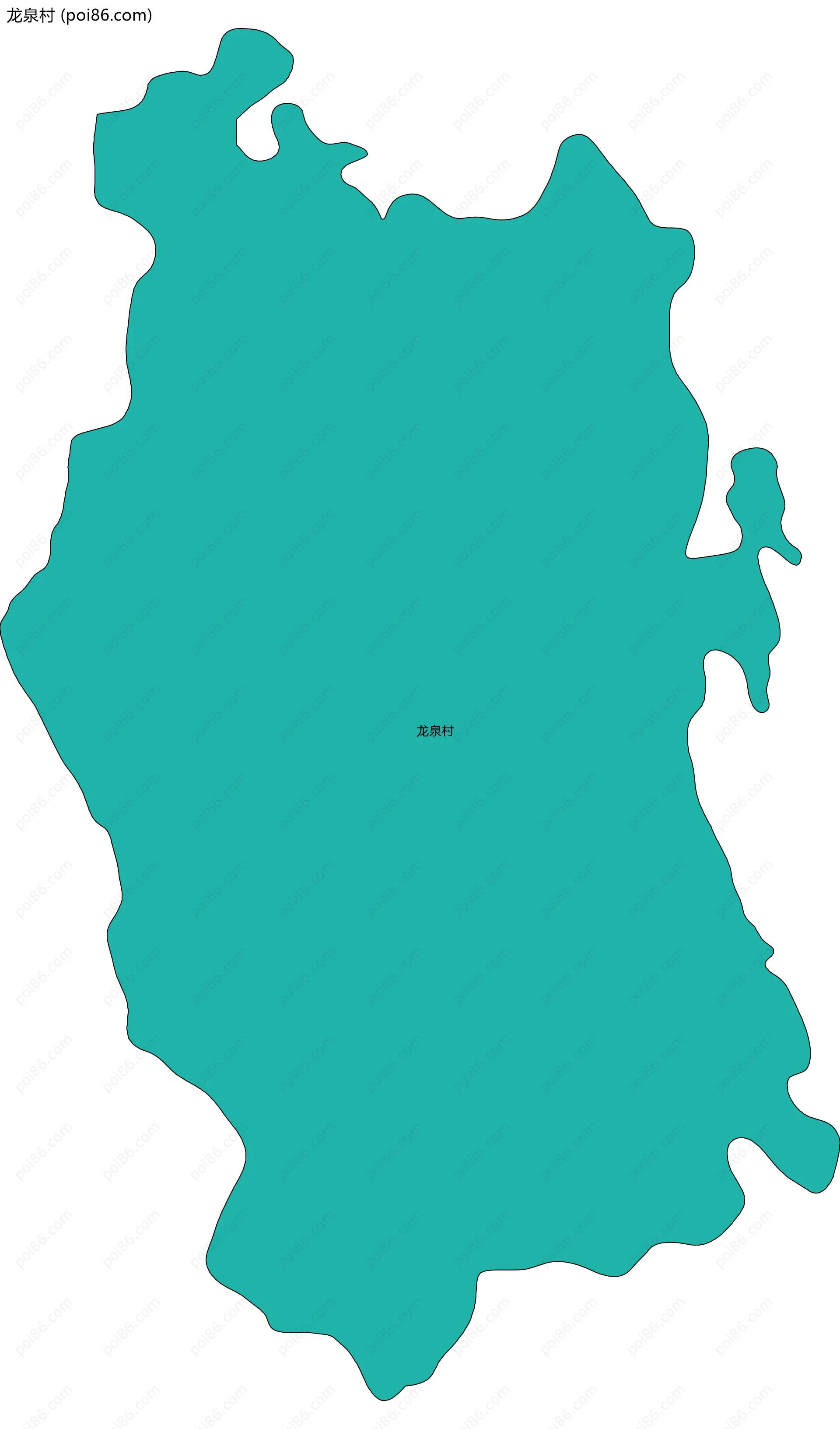 龙泉村边界地图