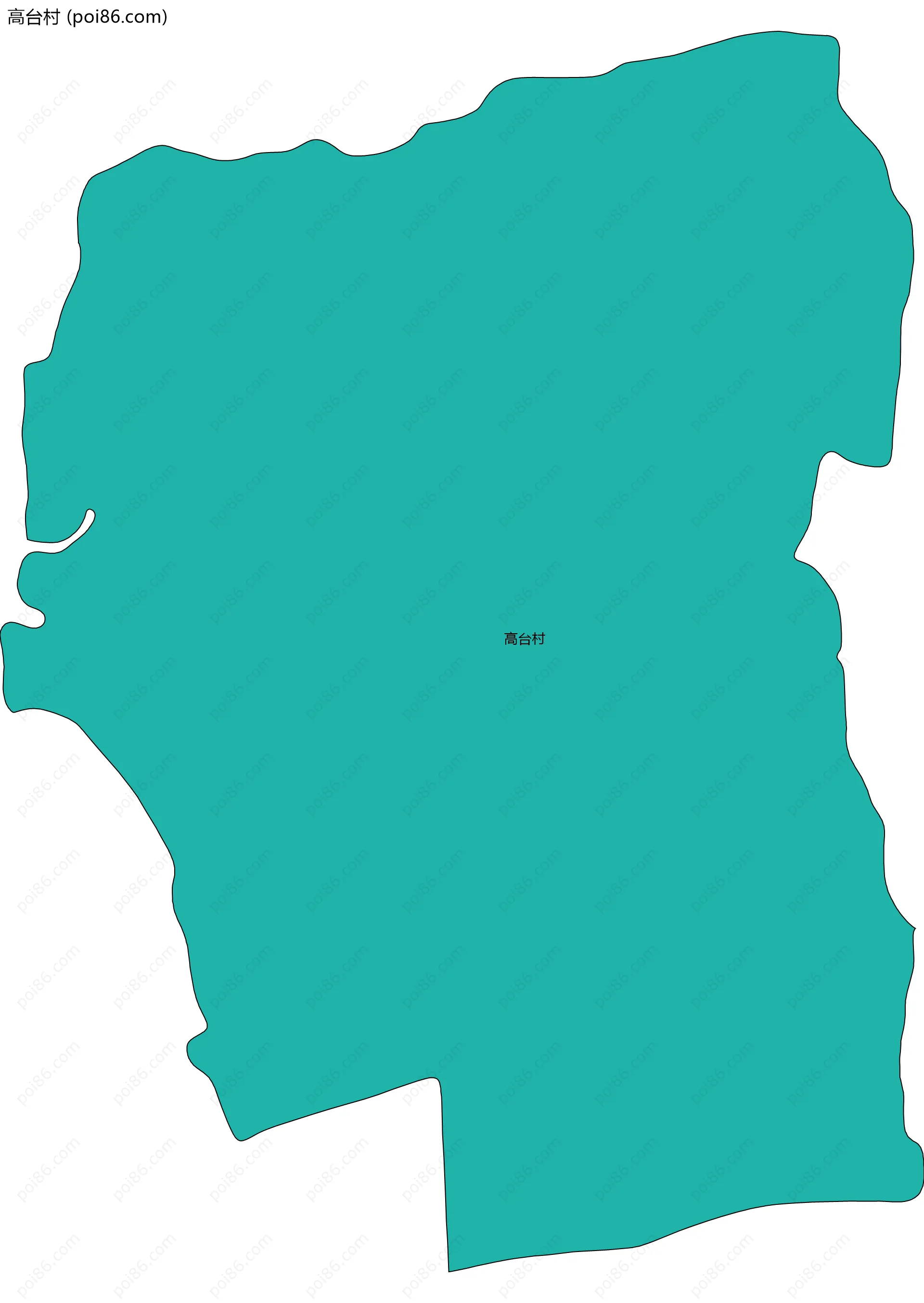 高台村边界地图