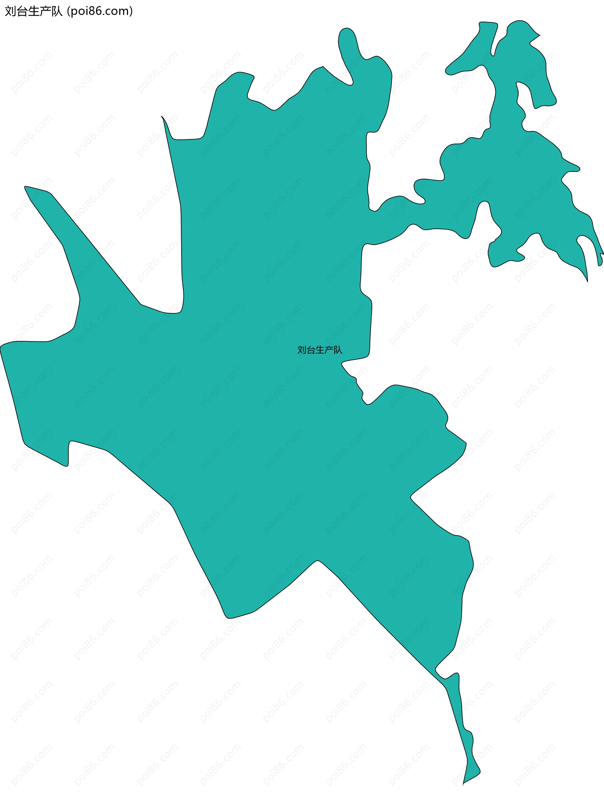 刘台生产队边界地图