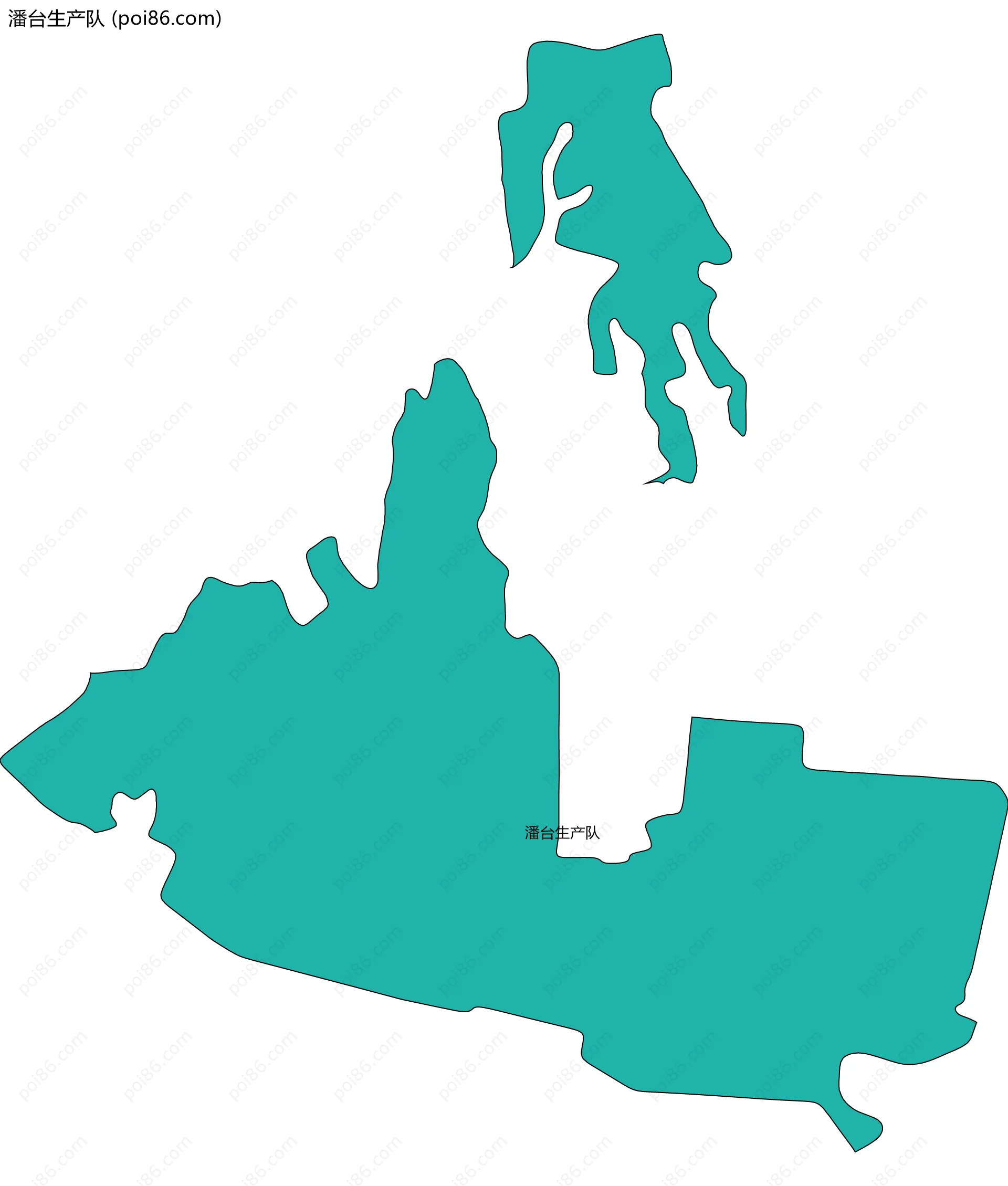 潘台生产队边界地图