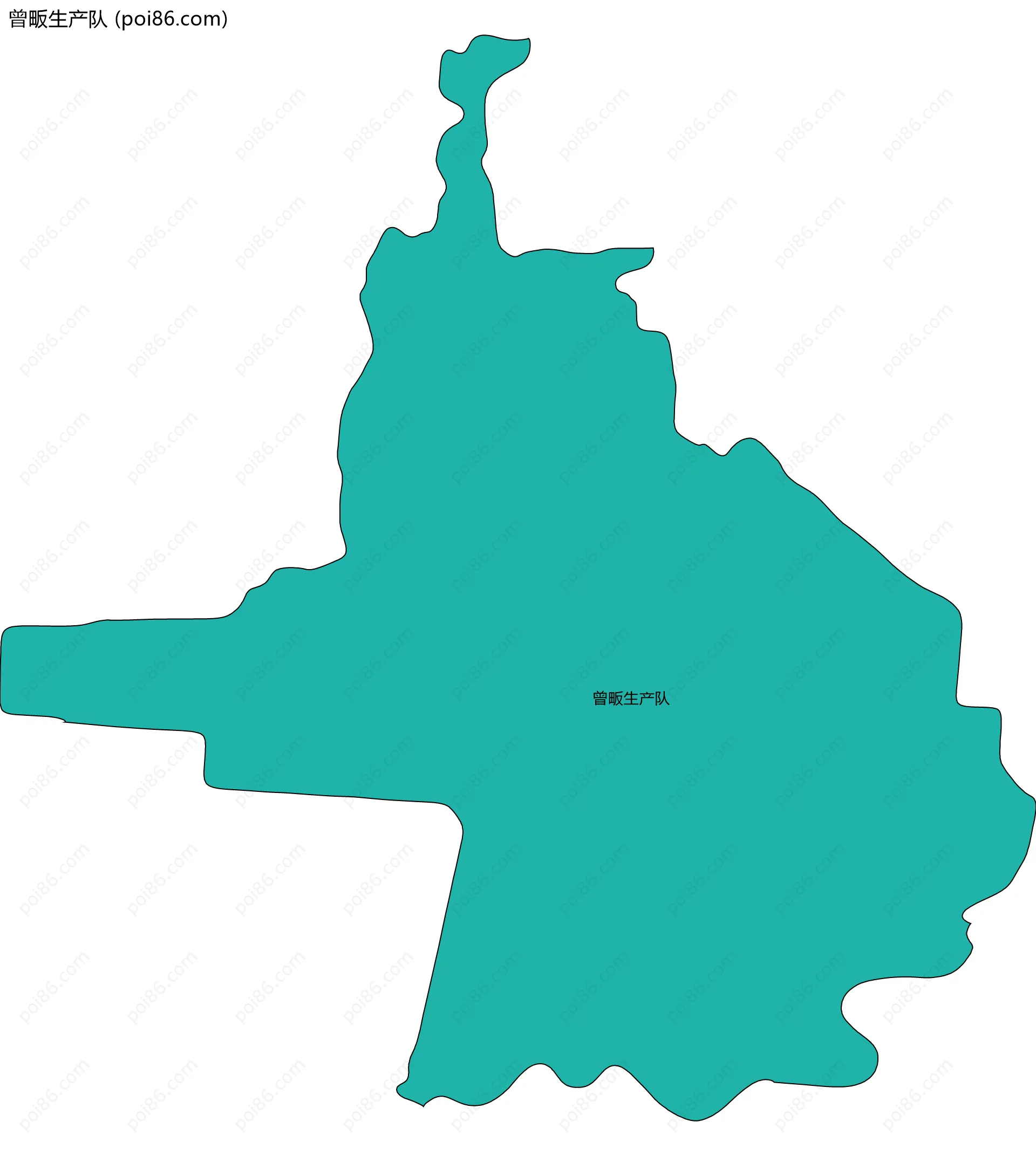 曾畈生产队边界地图