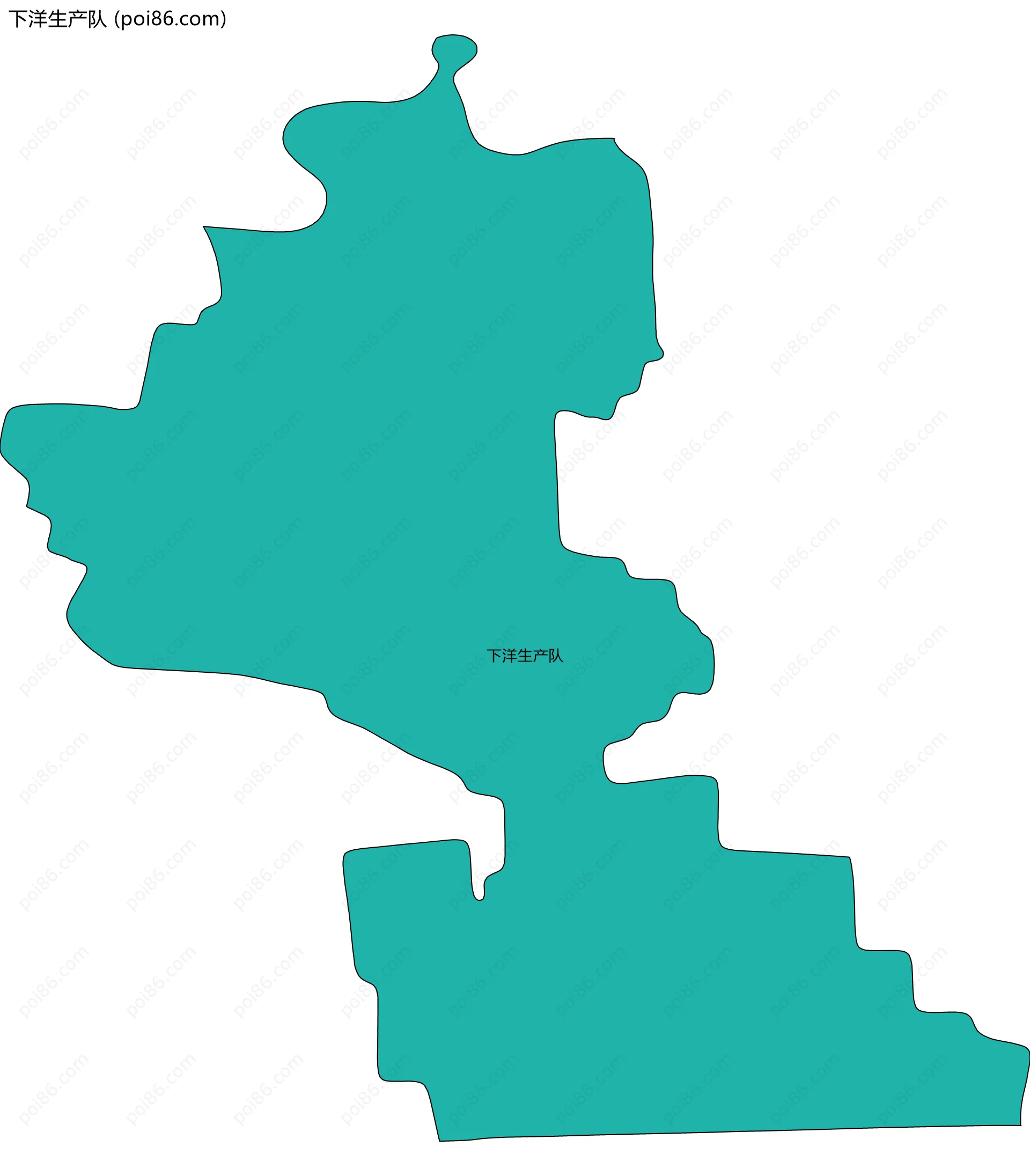 下洋生产队边界地图