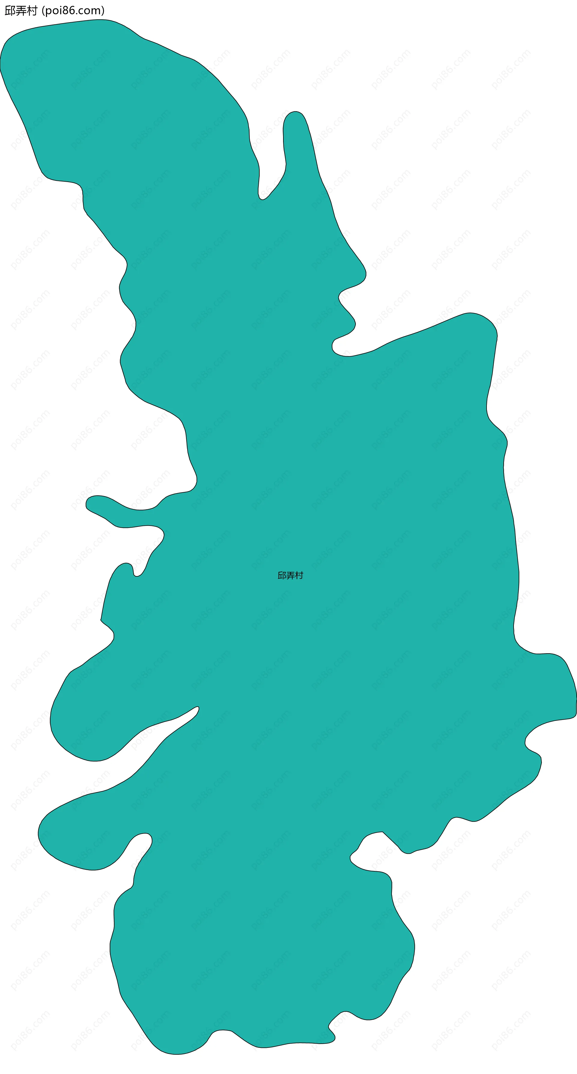 邱弄村边界地图