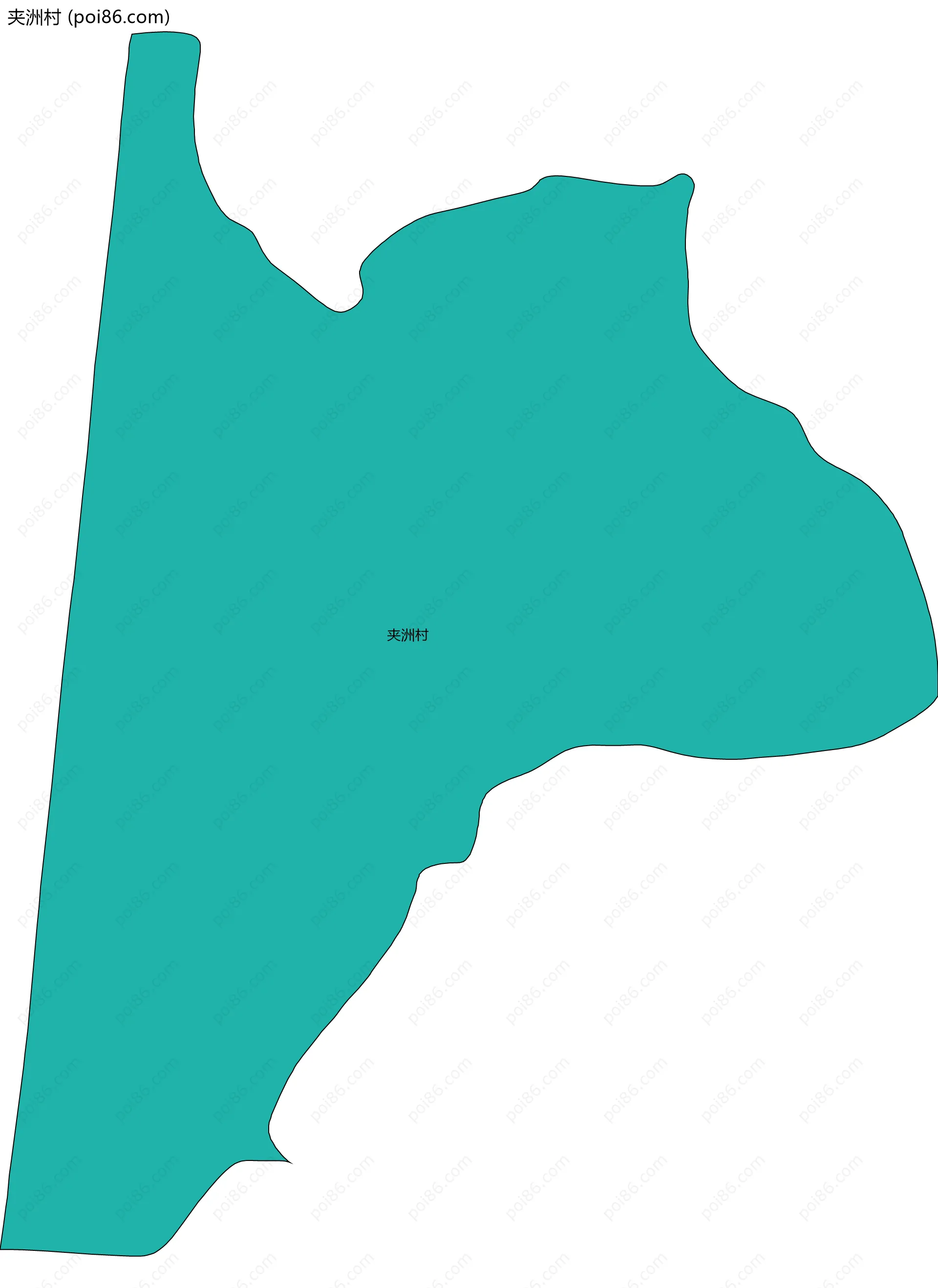 夹洲村边界地图