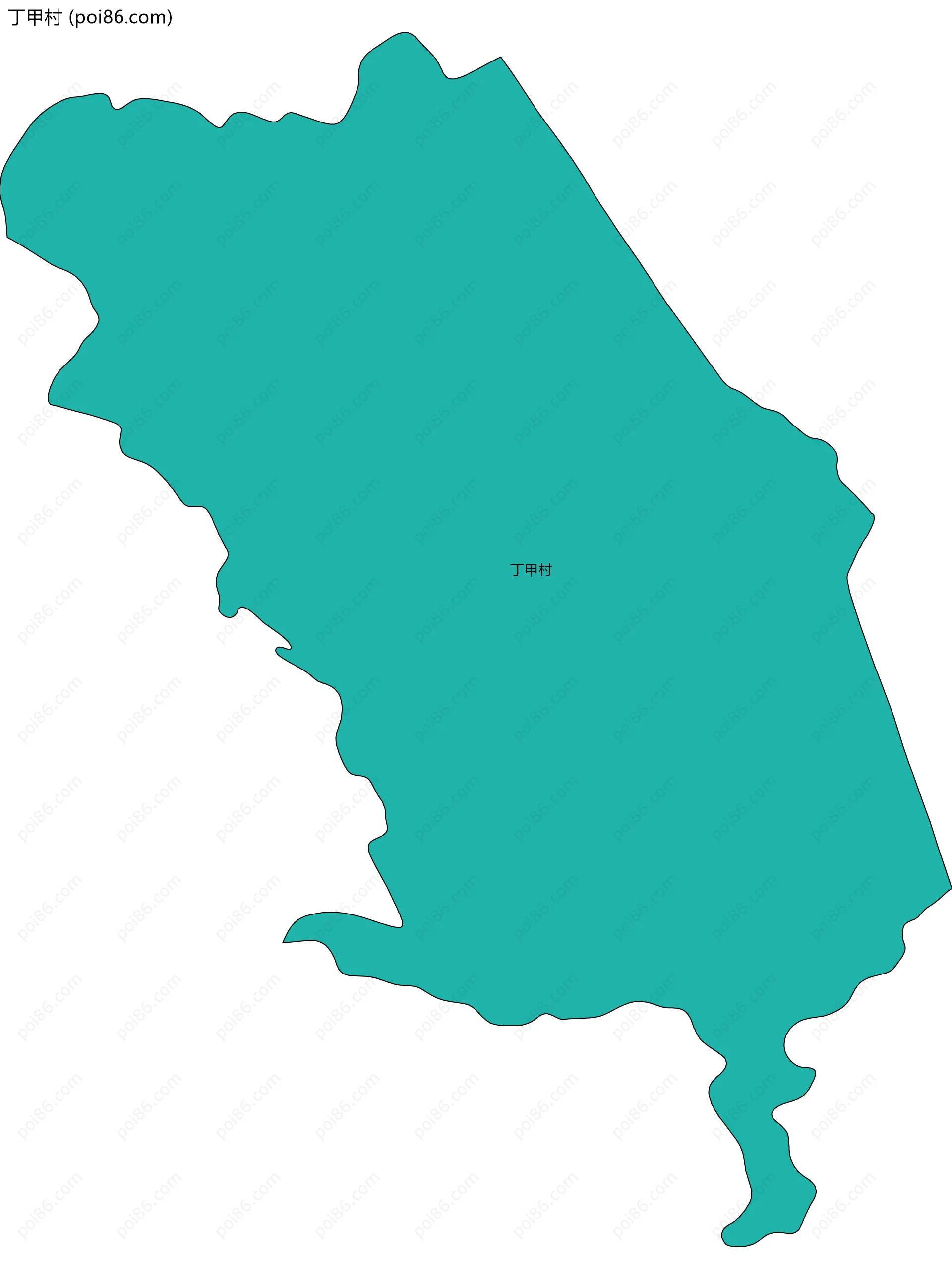 丁甲村边界地图
