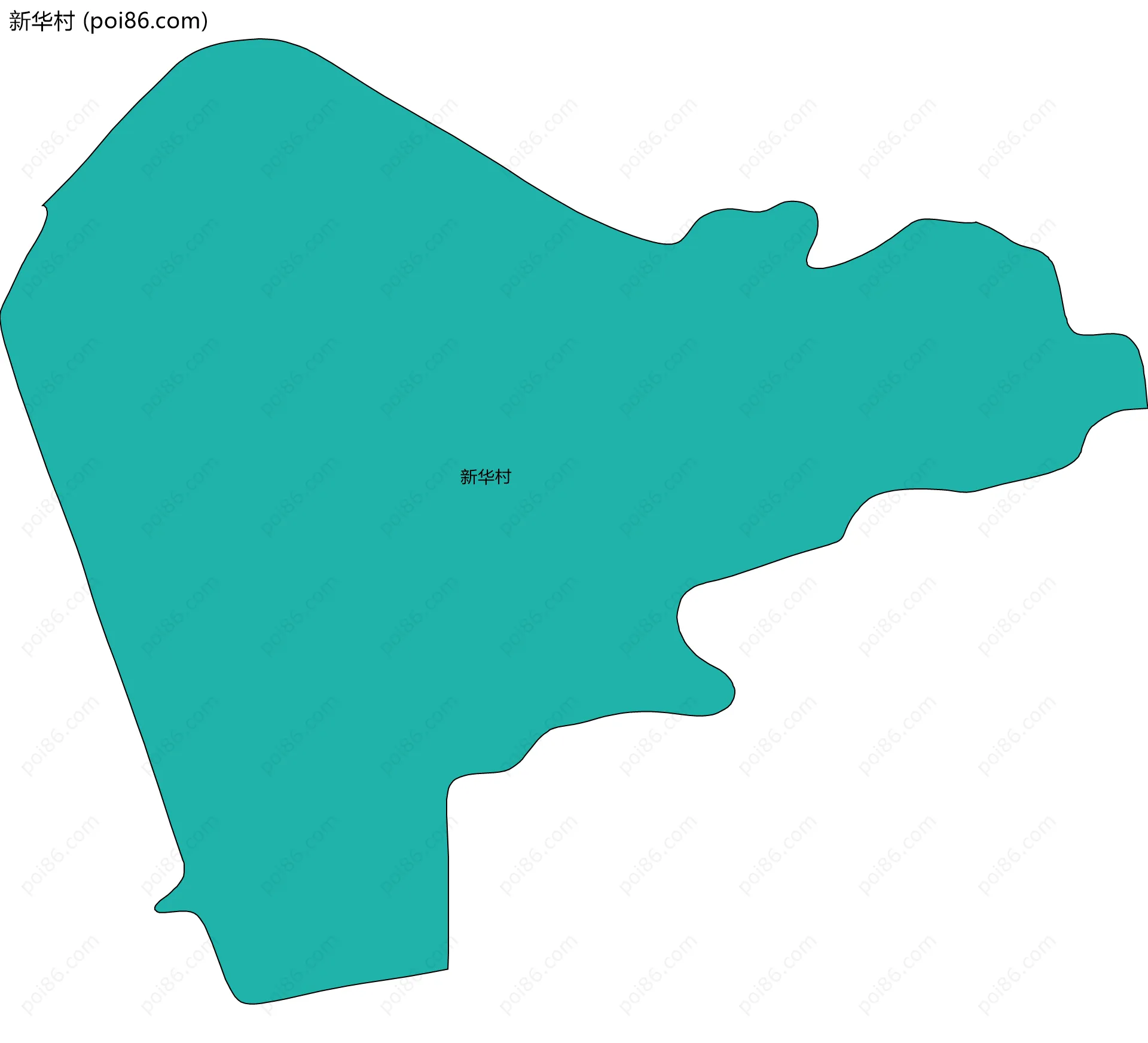 新华村边界地图