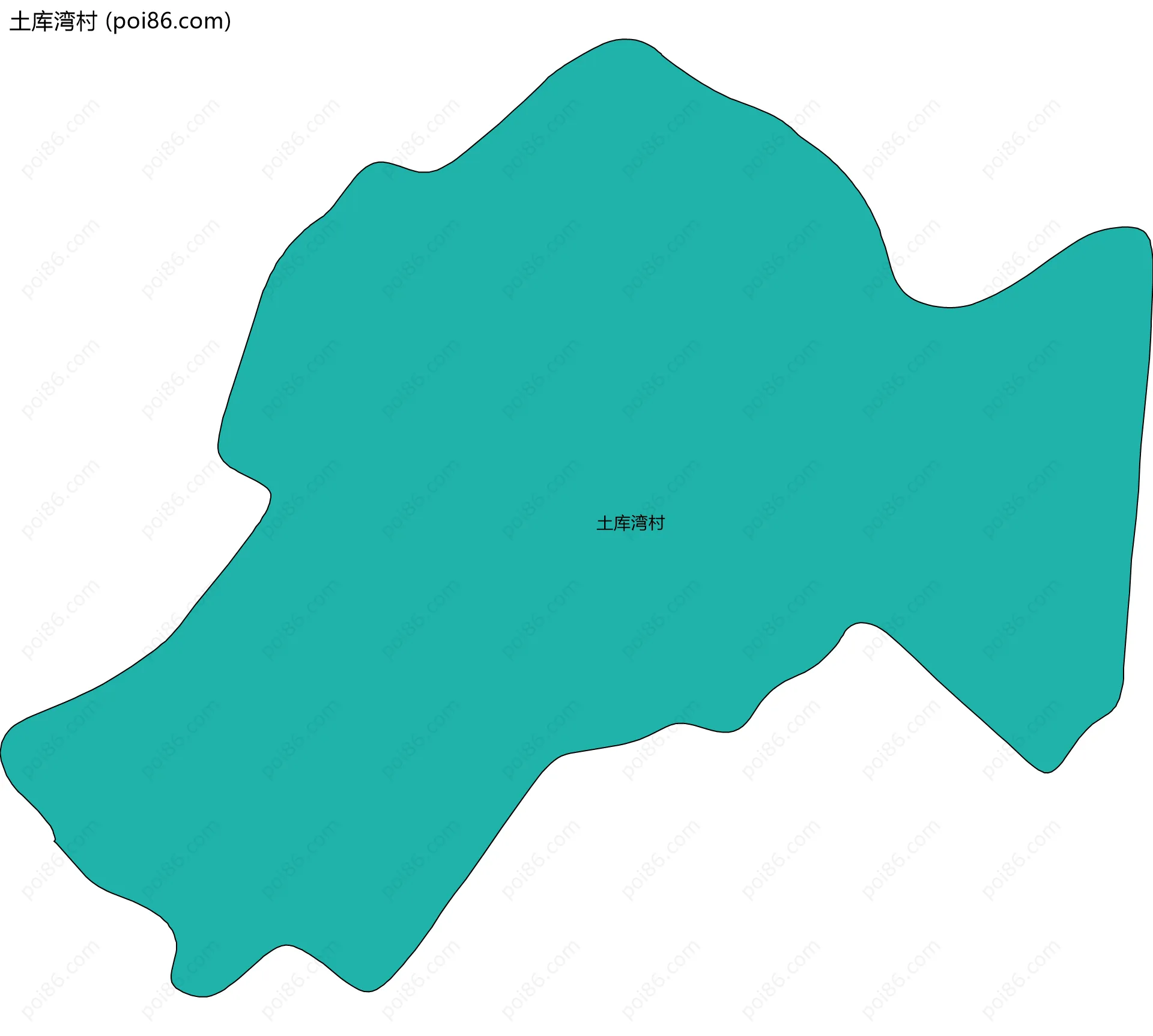 土库湾村边界地图