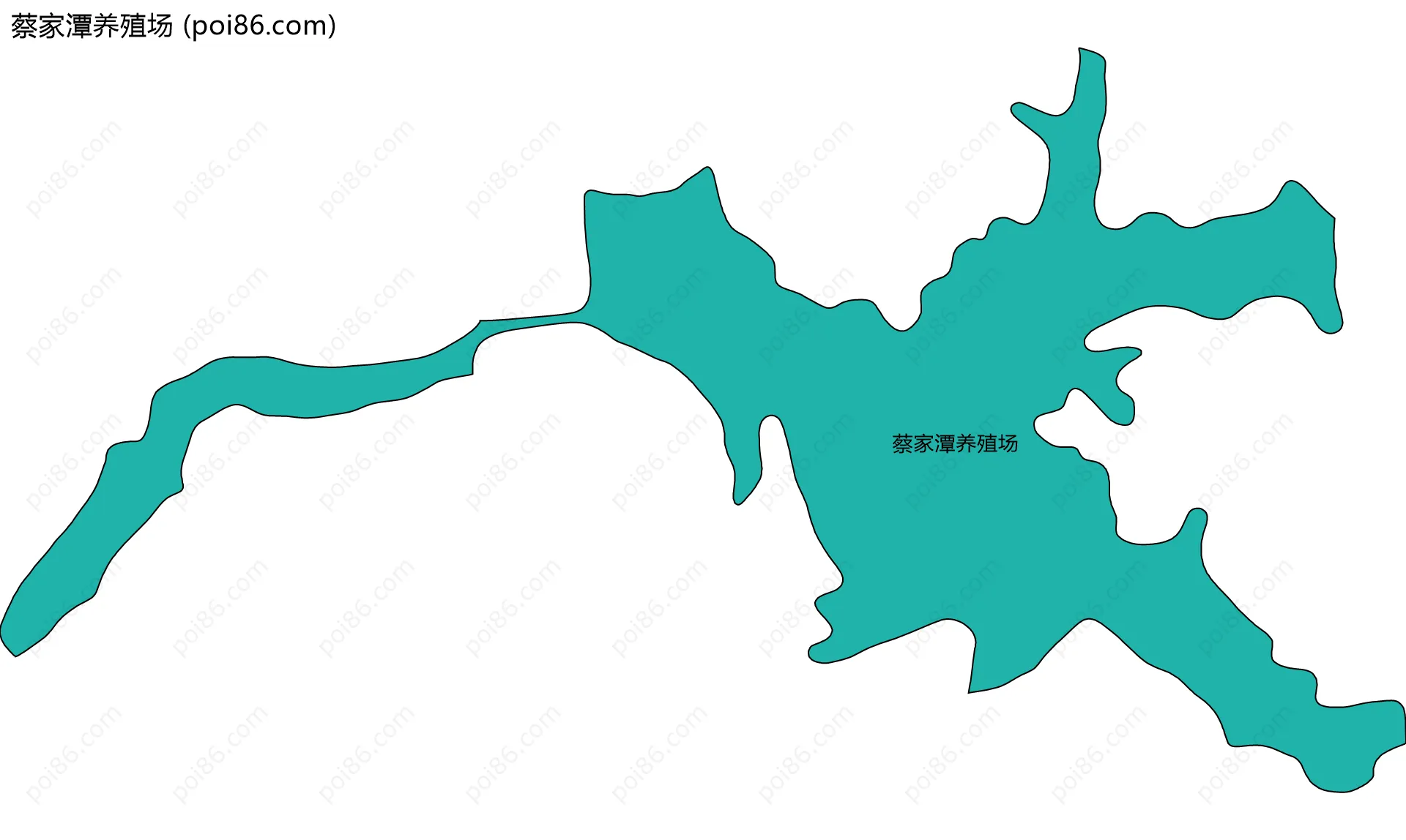 蔡家潭养殖场边界地图