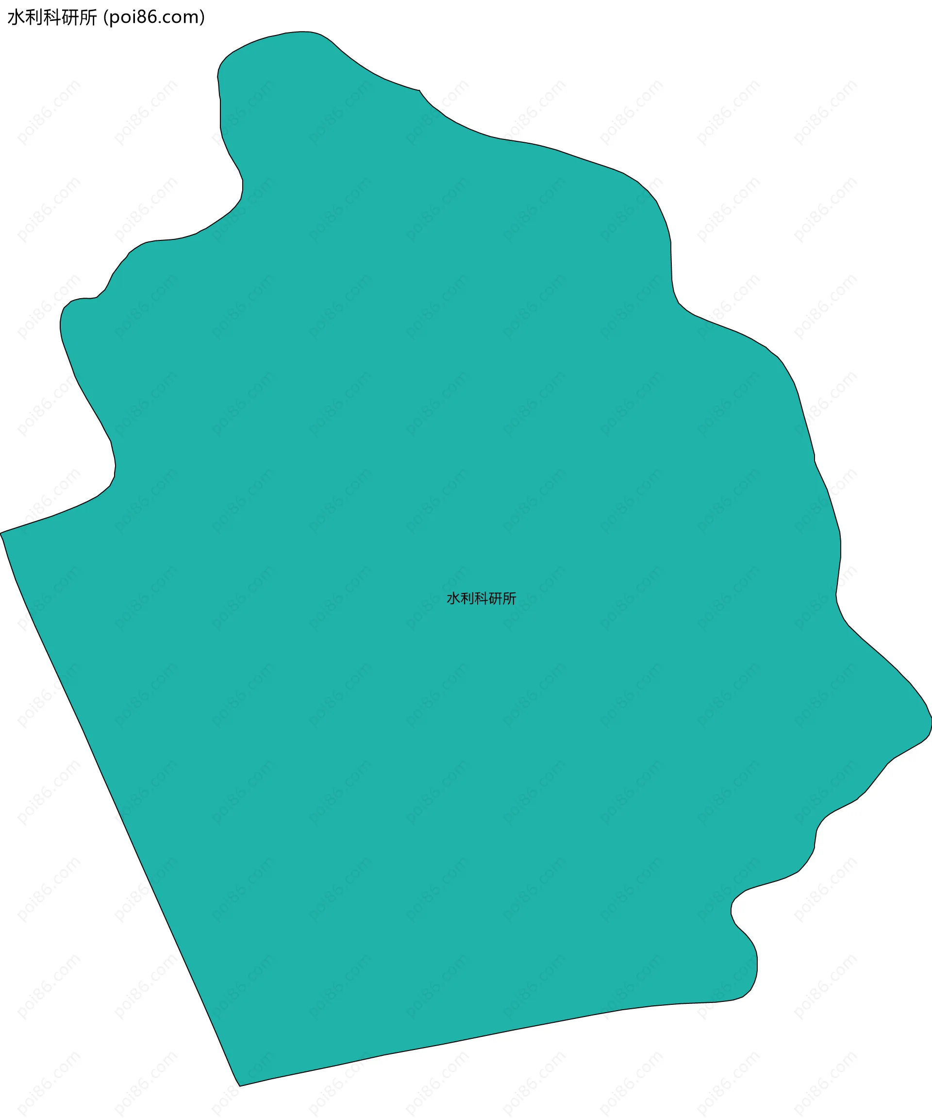 水利科研所边界地图