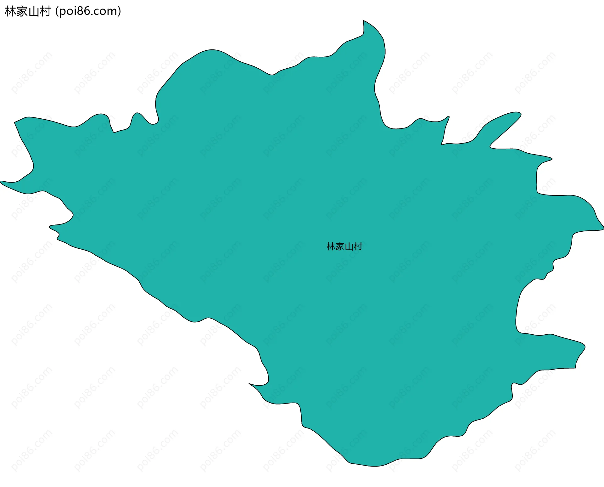 林家山村边界地图