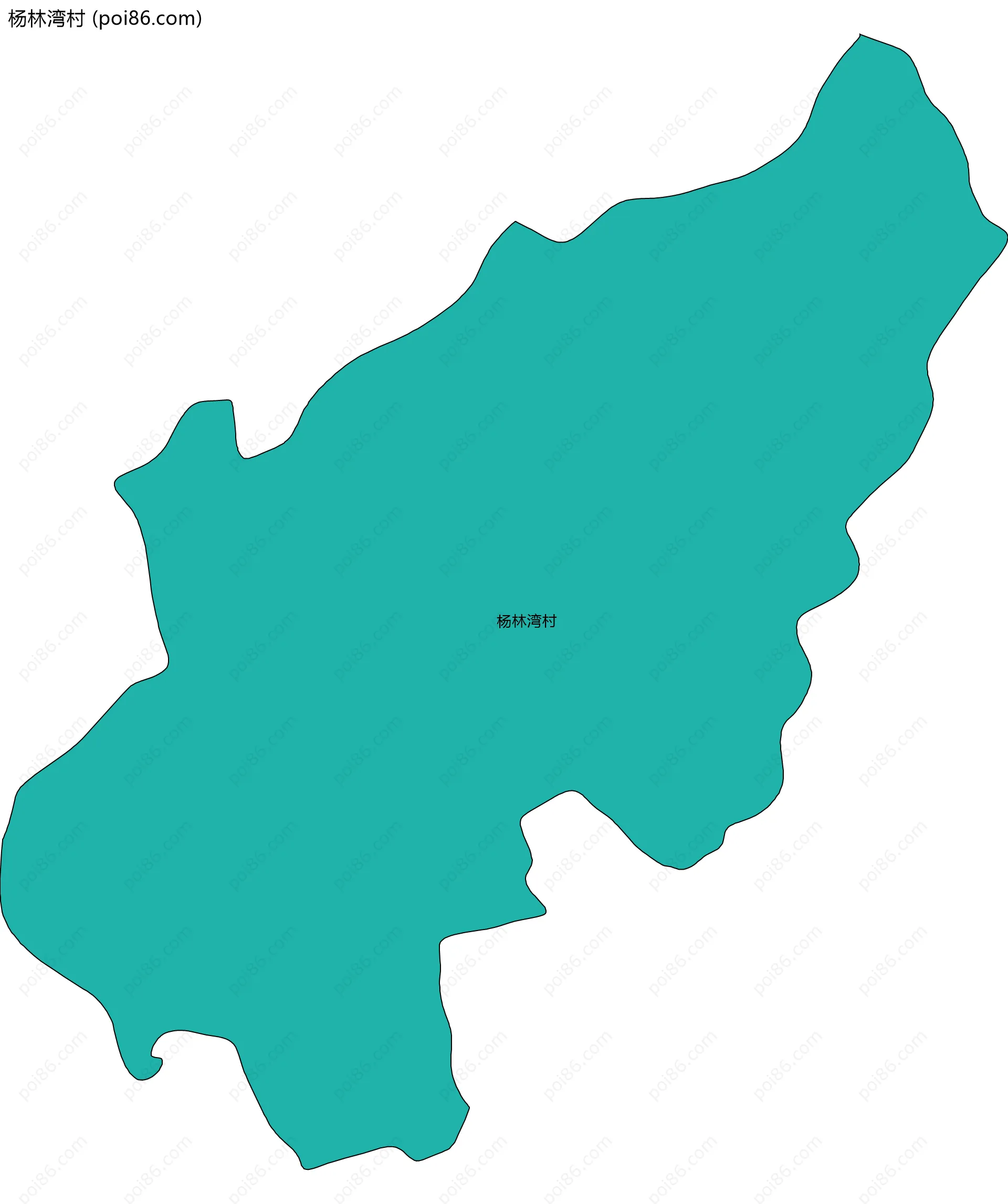 杨林湾村边界地图