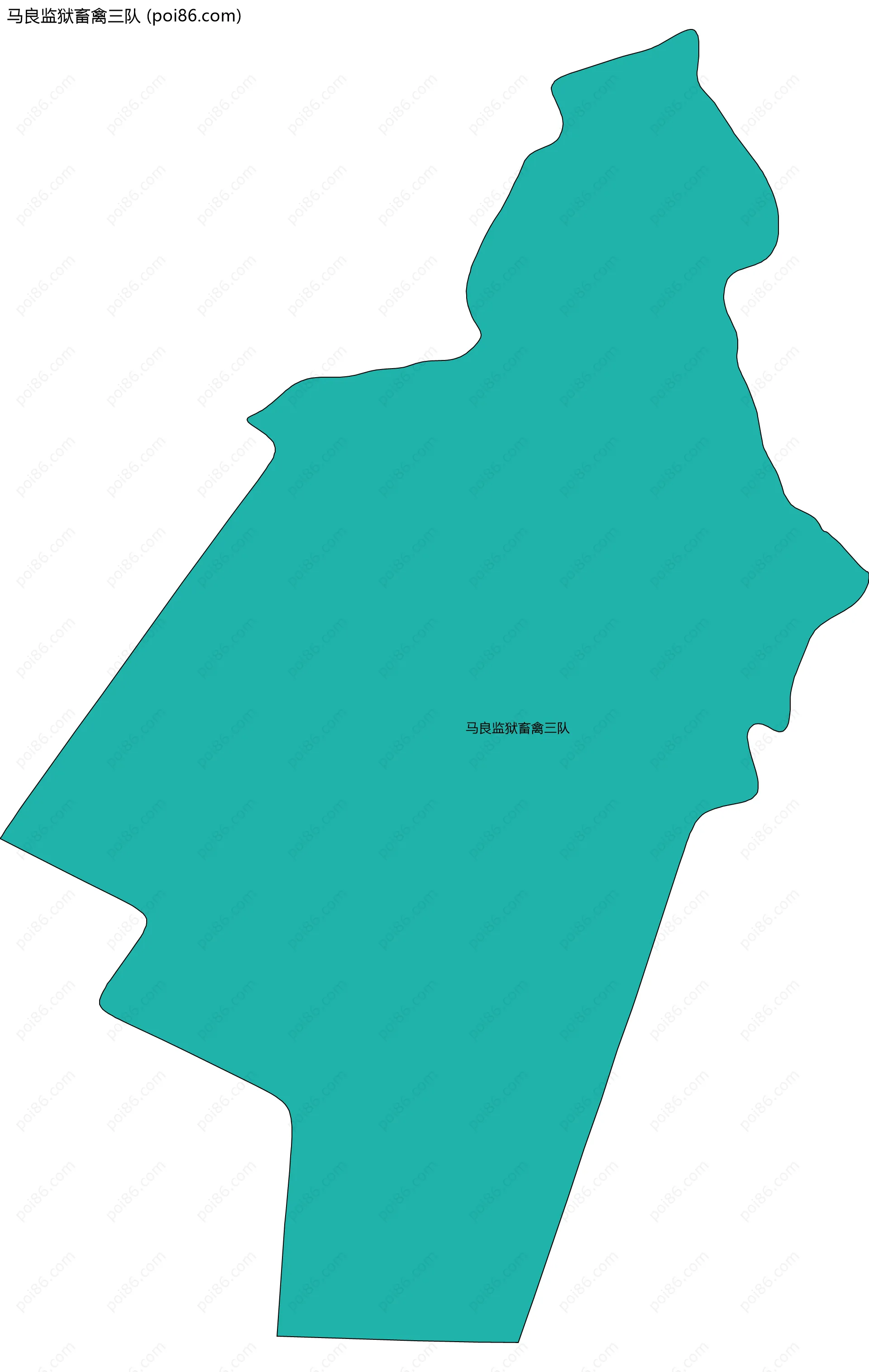 马良监狱畜禽三队边界地图