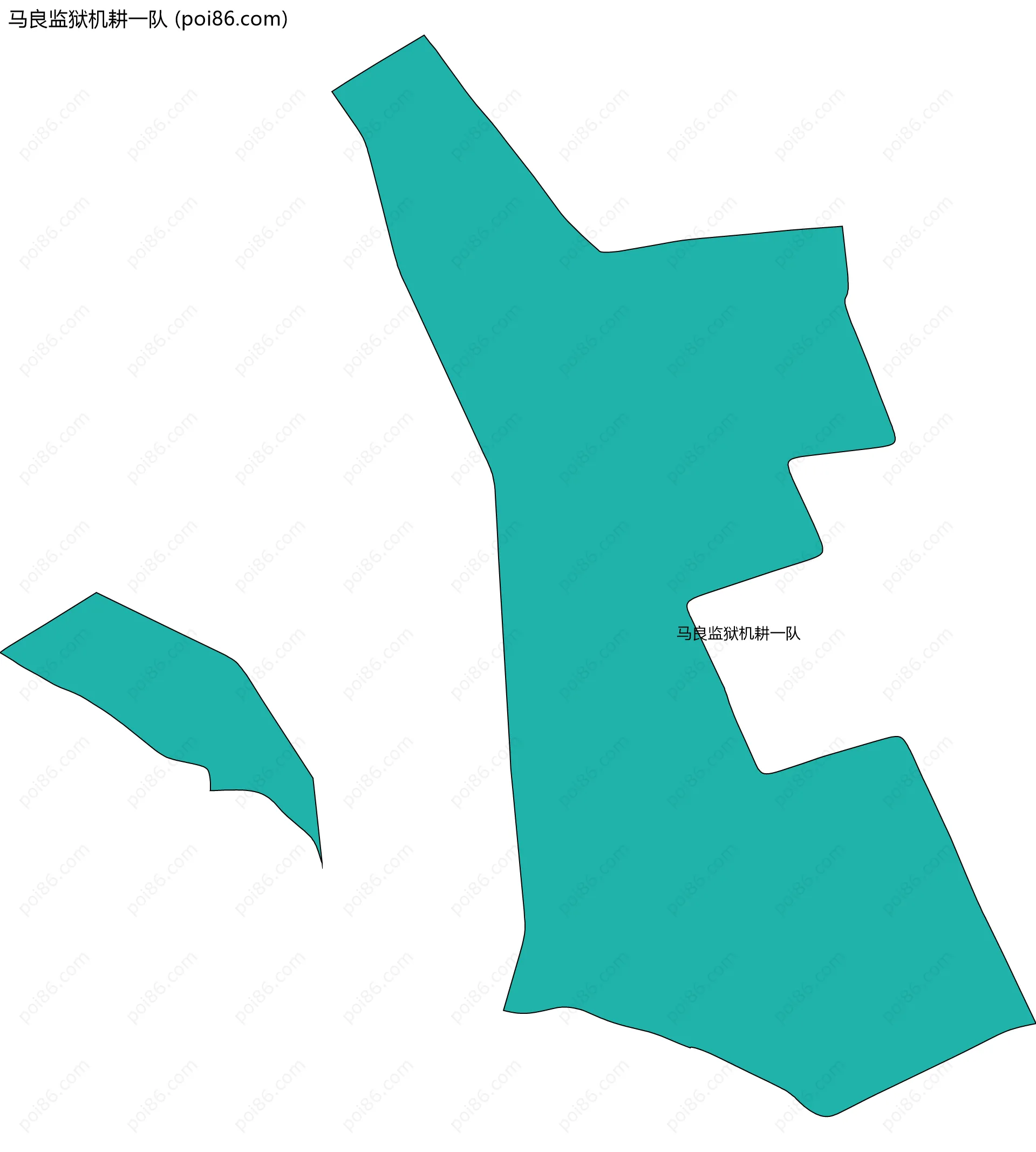 马良监狱机耕一队边界地图