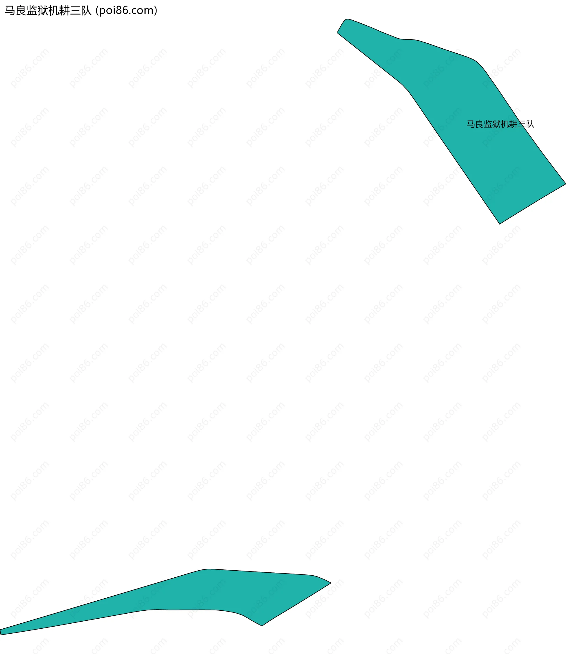 马良监狱机耕三队边界地图