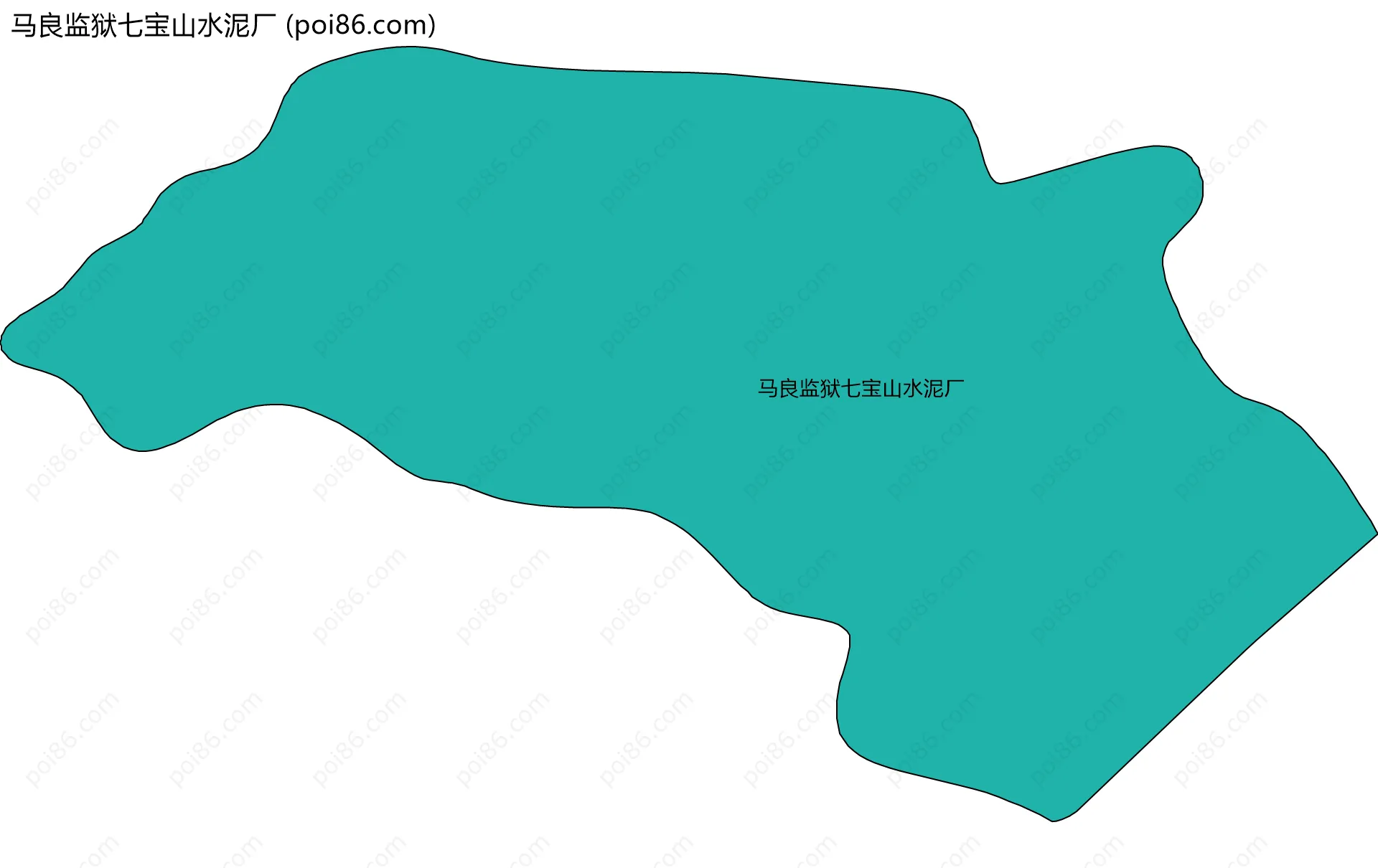 马良监狱七宝山水泥厂边界地图