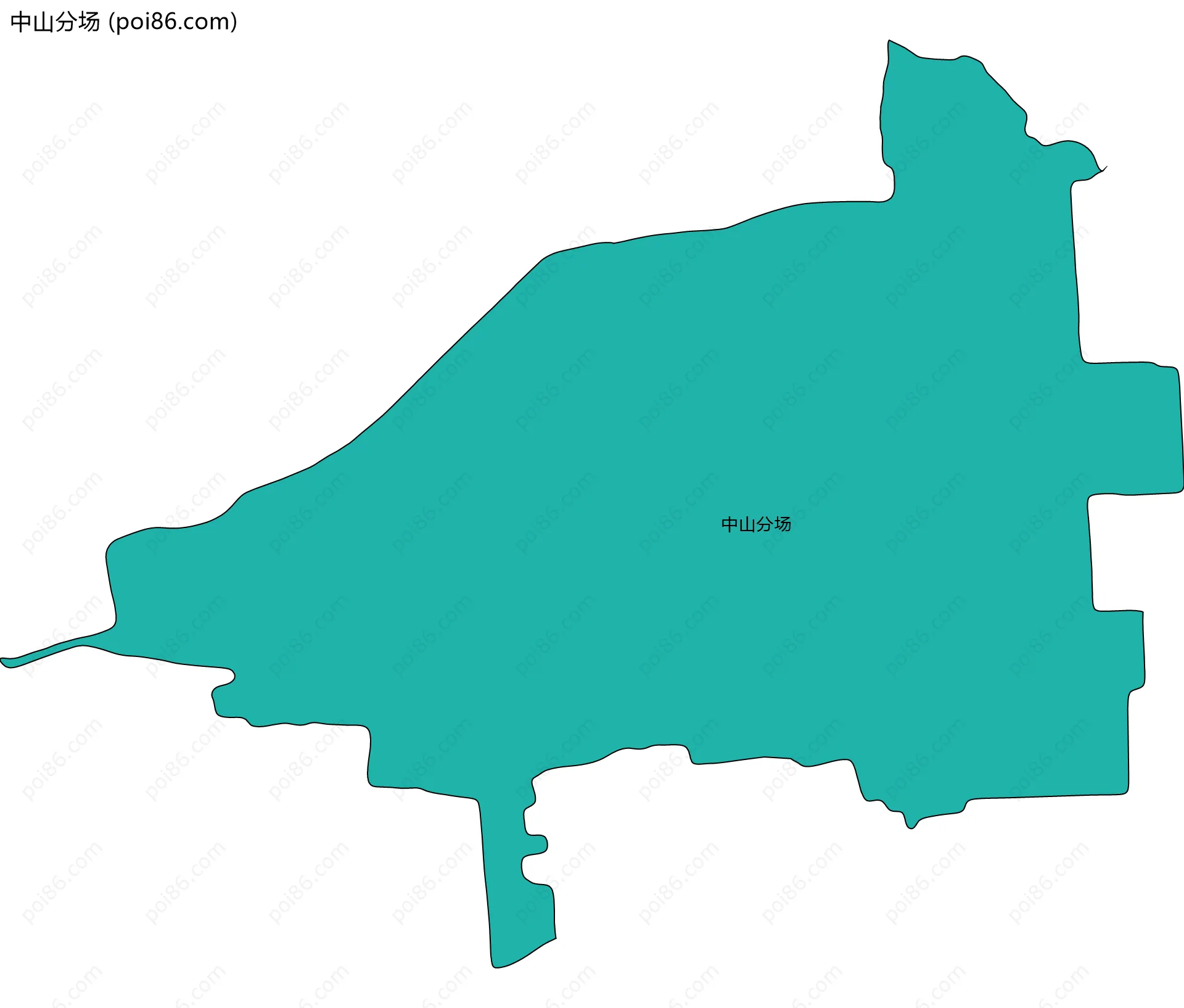 中山分场边界地图