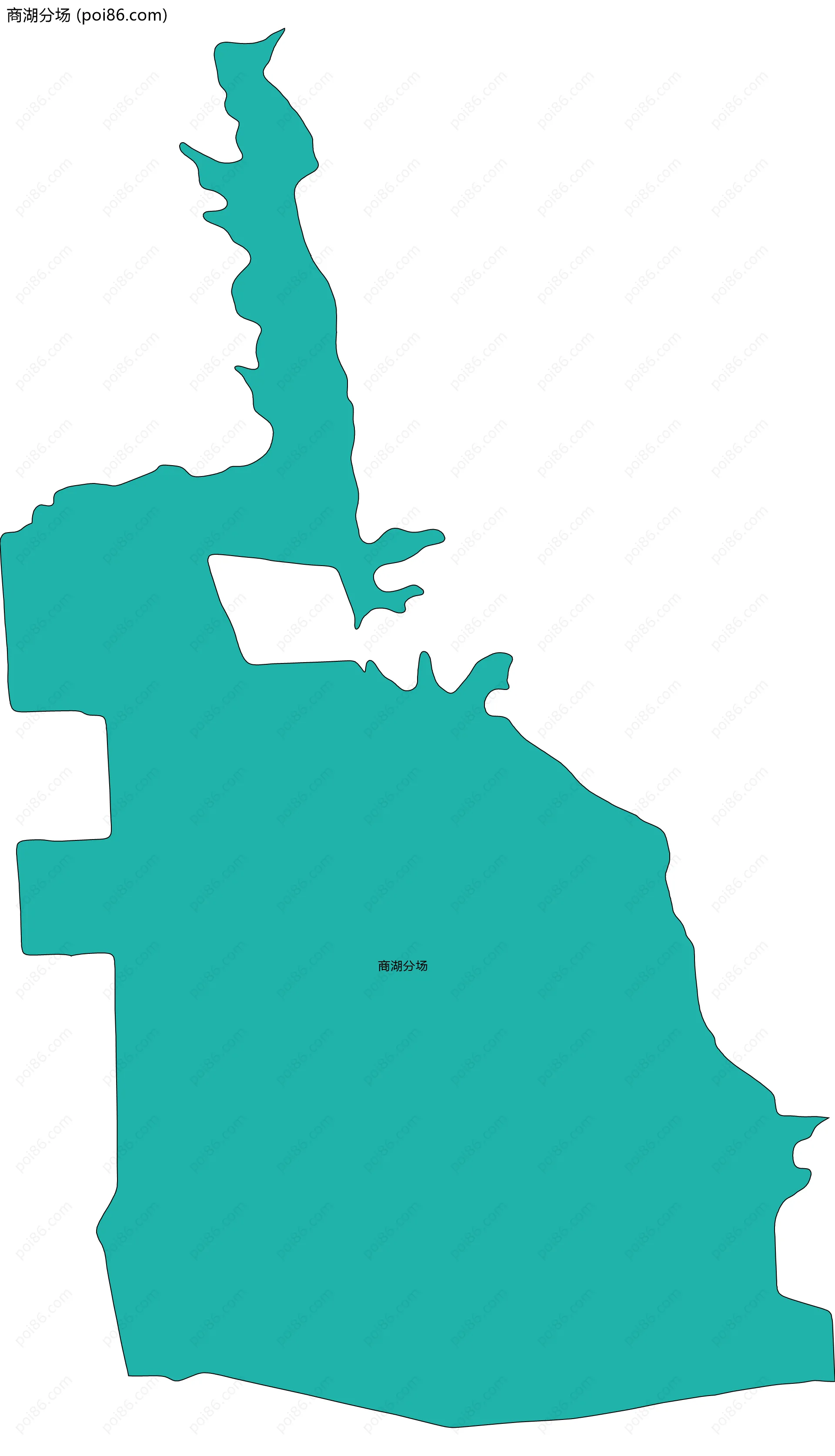 商湖分场边界地图