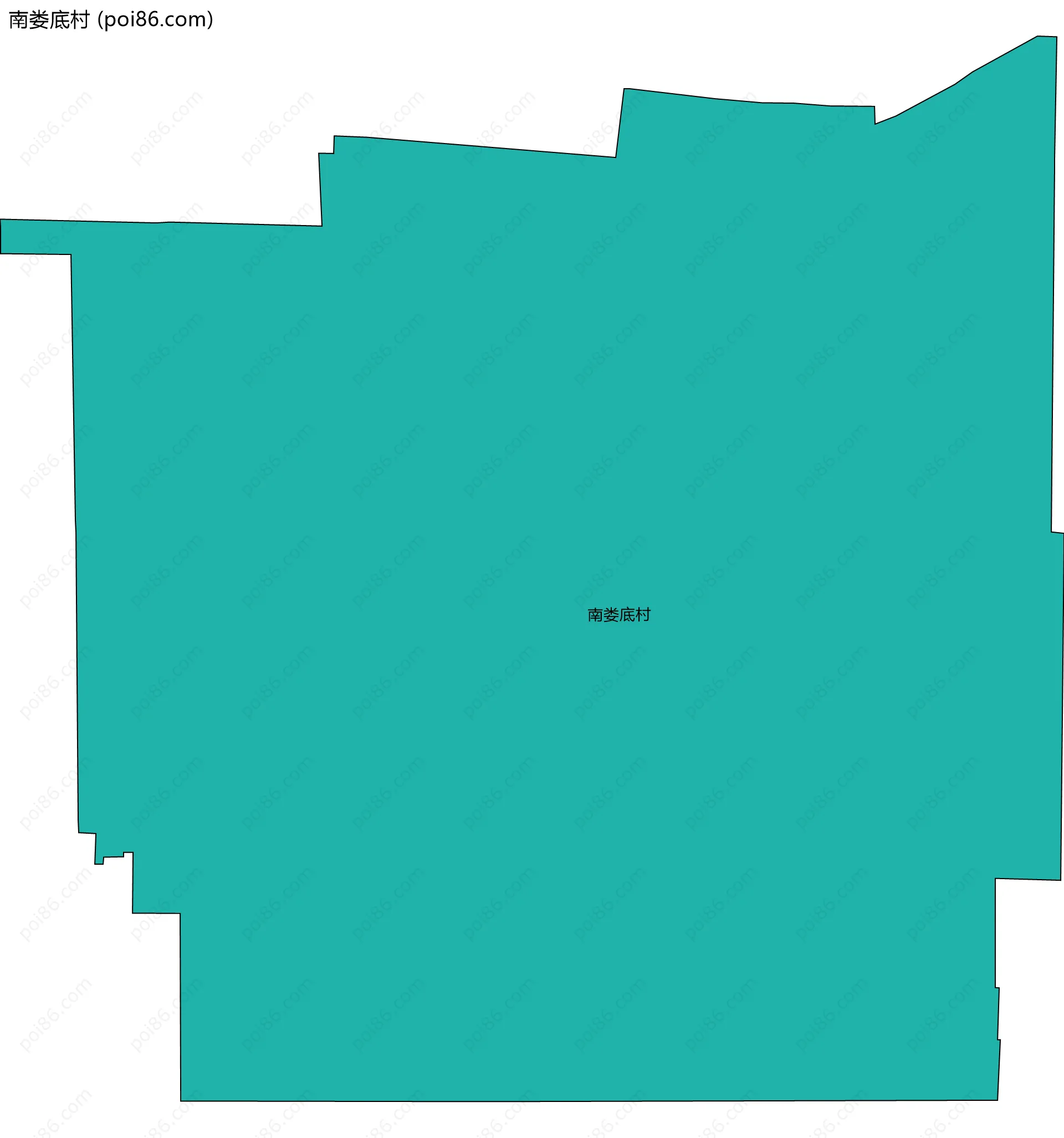 南娄底村边界地图