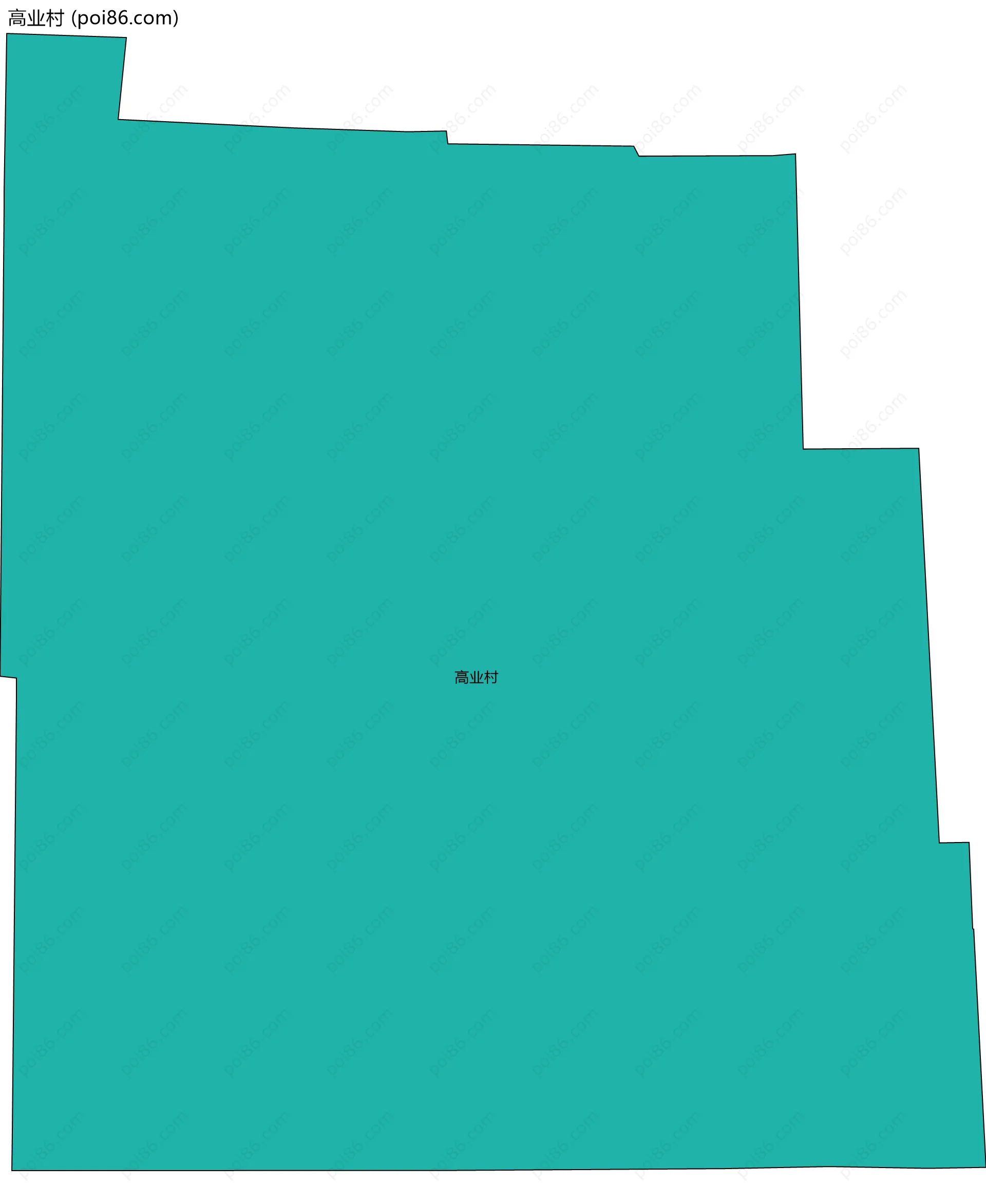 高业村边界地图