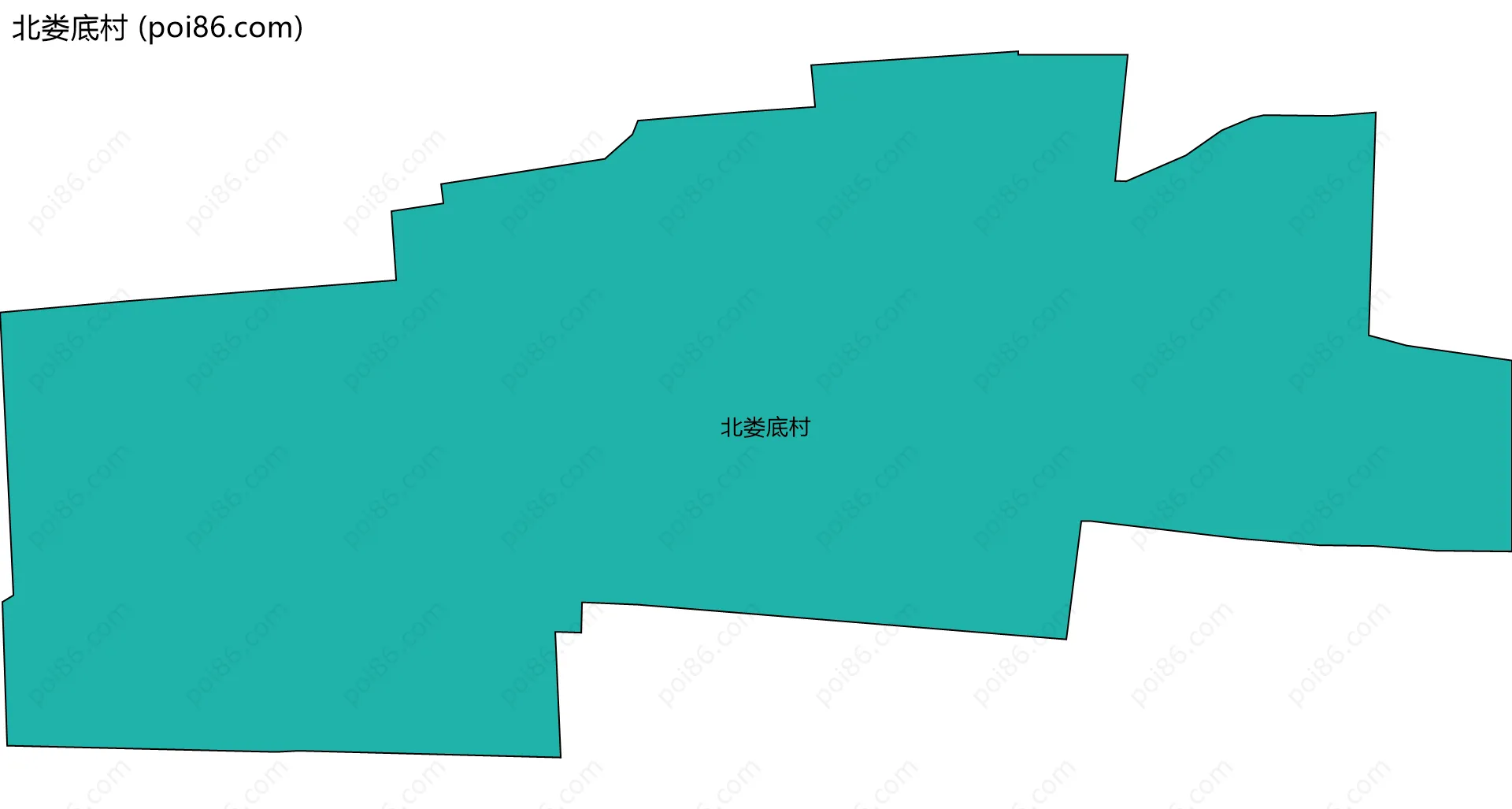 北娄底村边界地图