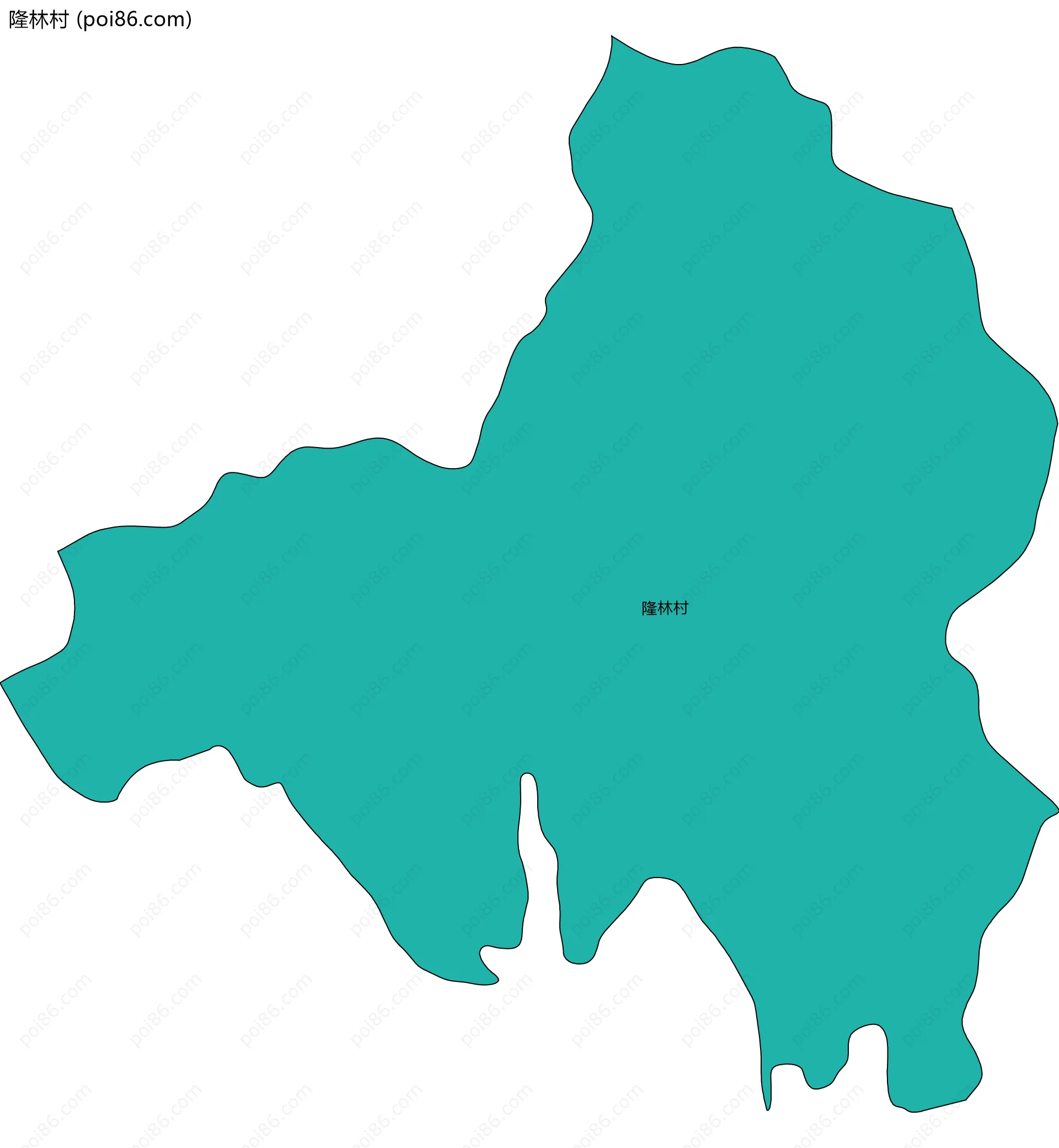 隆林村边界地图