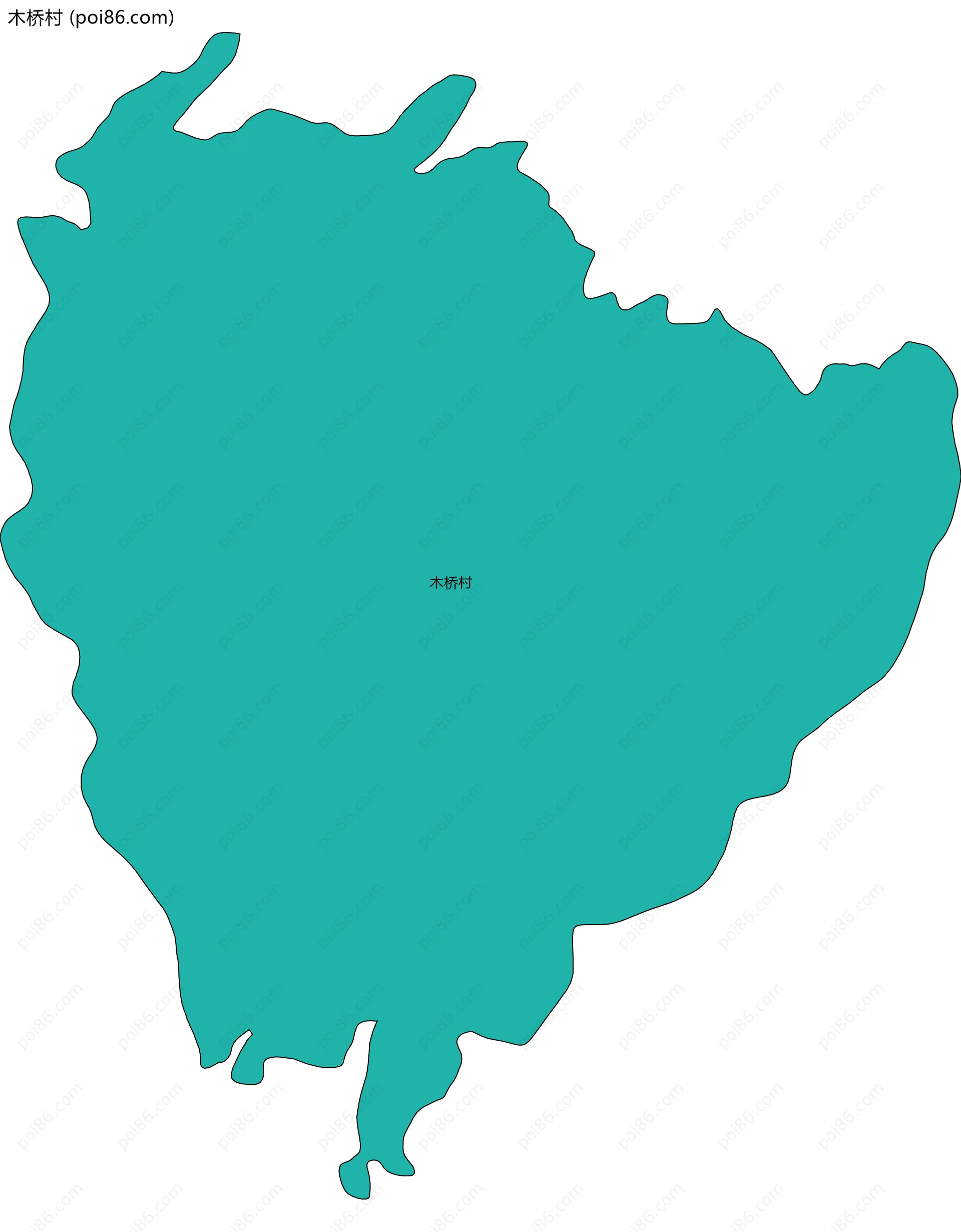 木桥村边界地图